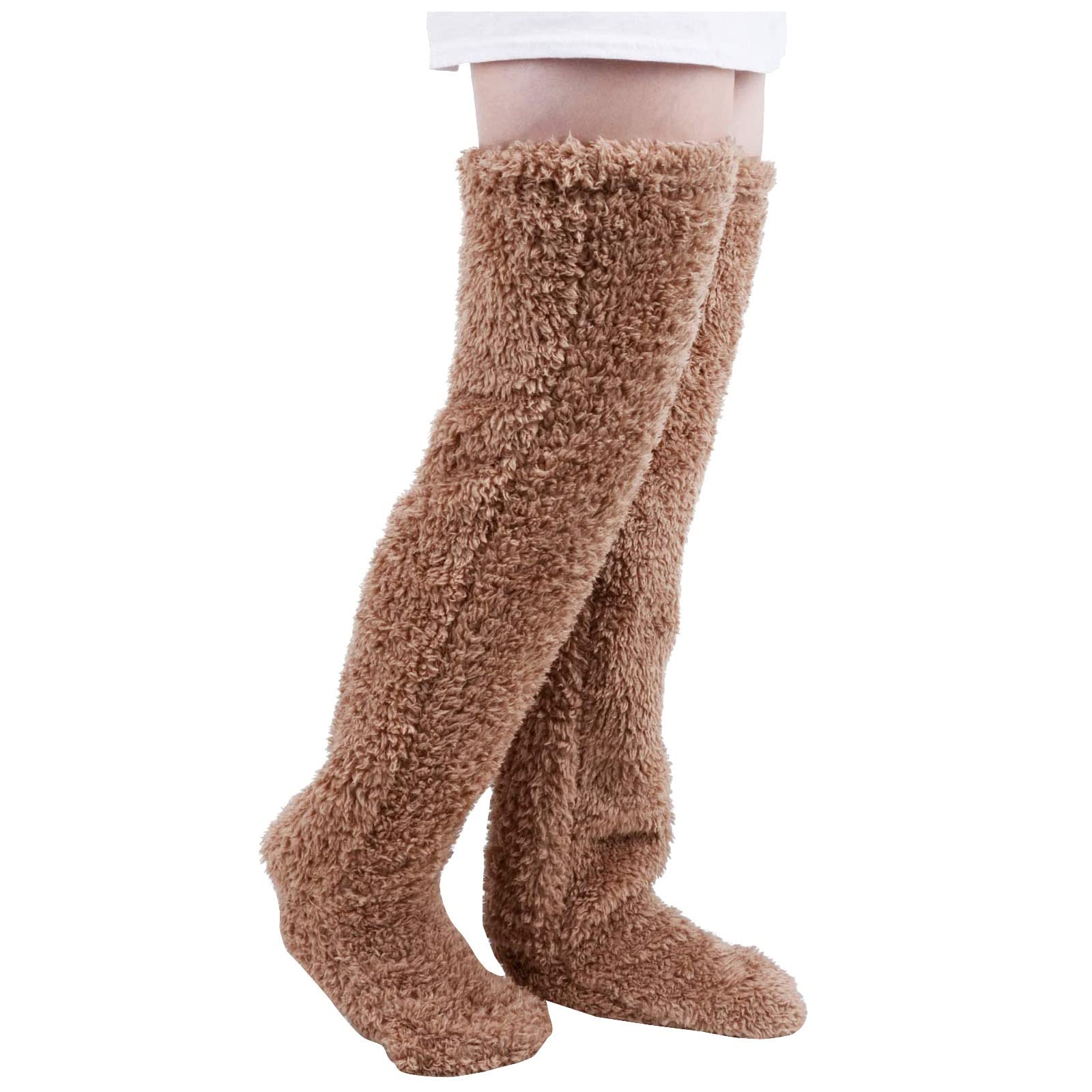 Warm Wool Leg Warmers for Women & Men - Thick Winter Knee High Socks, Cozy Home & Outdoor Wear - Perfect for Yoga, Running, and Cold Weather
