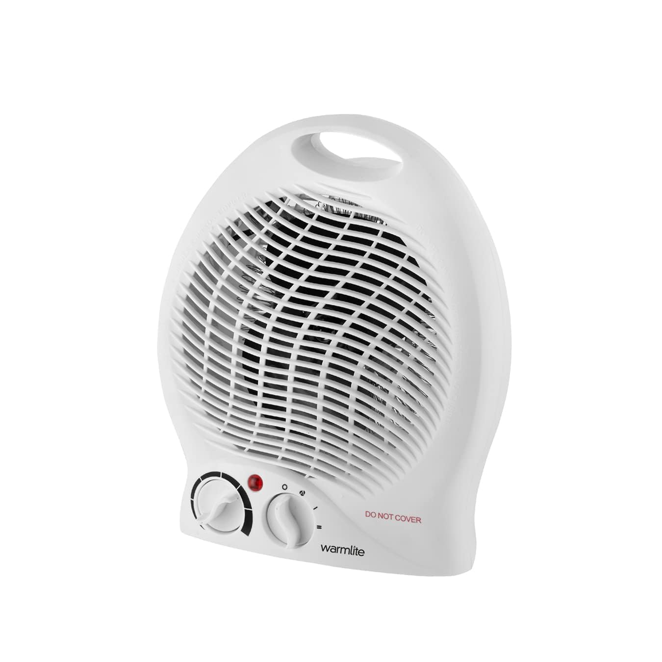 Warmlite WL44002 2000W Thermo Fan Heater - 2 Heat Settings & Overheat Protection, White - Perfect for Bedroom, Office & Home Use
