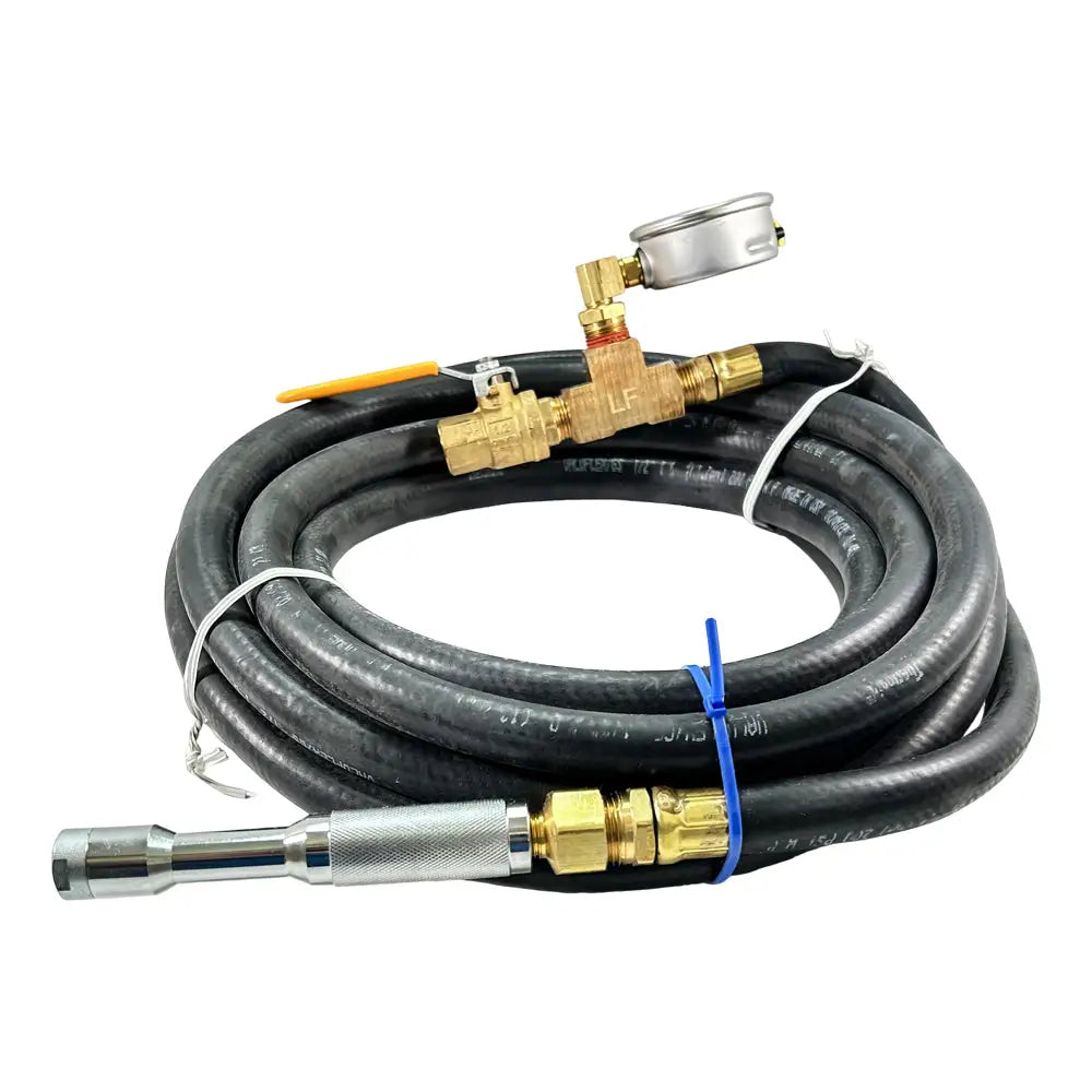 AA Large Bore Inflator with 25ft Hose - 0-160 PSI Gauge for Tires, Air Mattresses & Inflatables | Heavy Duty Air Pump for Cars, Trucks, Bikes & Pool Toys