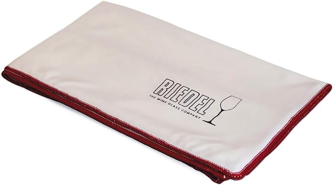 Premium Riedel Wine Glass Cleaning Cloth - Microfiber Polishing Cloth for Crystal & Stemware - Streak-Free Shine for Wine Glasses, Champagne Flutes, Cocktail Glasses - Perfect for Home Bars, Restaurants, Wine Tastings