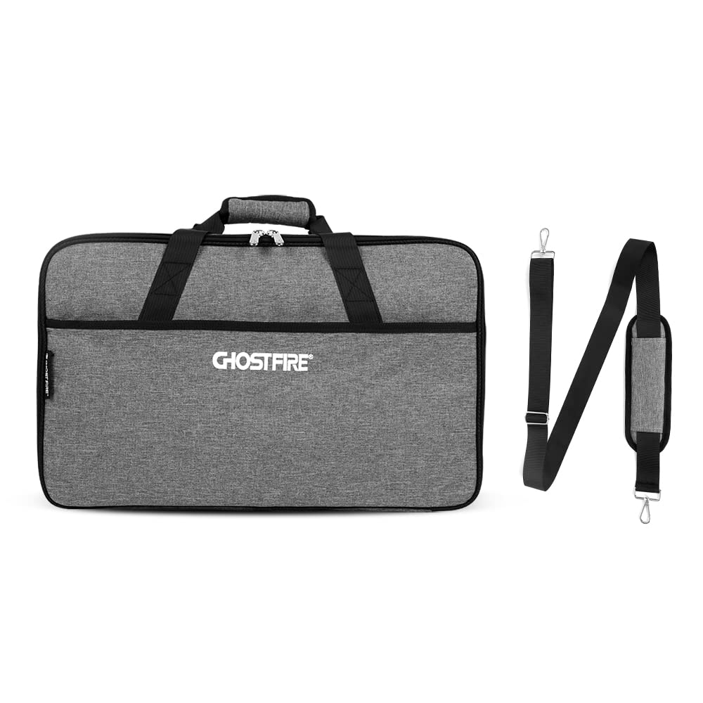 Ghost Fire Guitar Pedal Board Bag - Professional Effect Pedalboard Case for Musicians (SPL-04) - Perfect for Live Gigs, Studio Sessions & Travel Protection