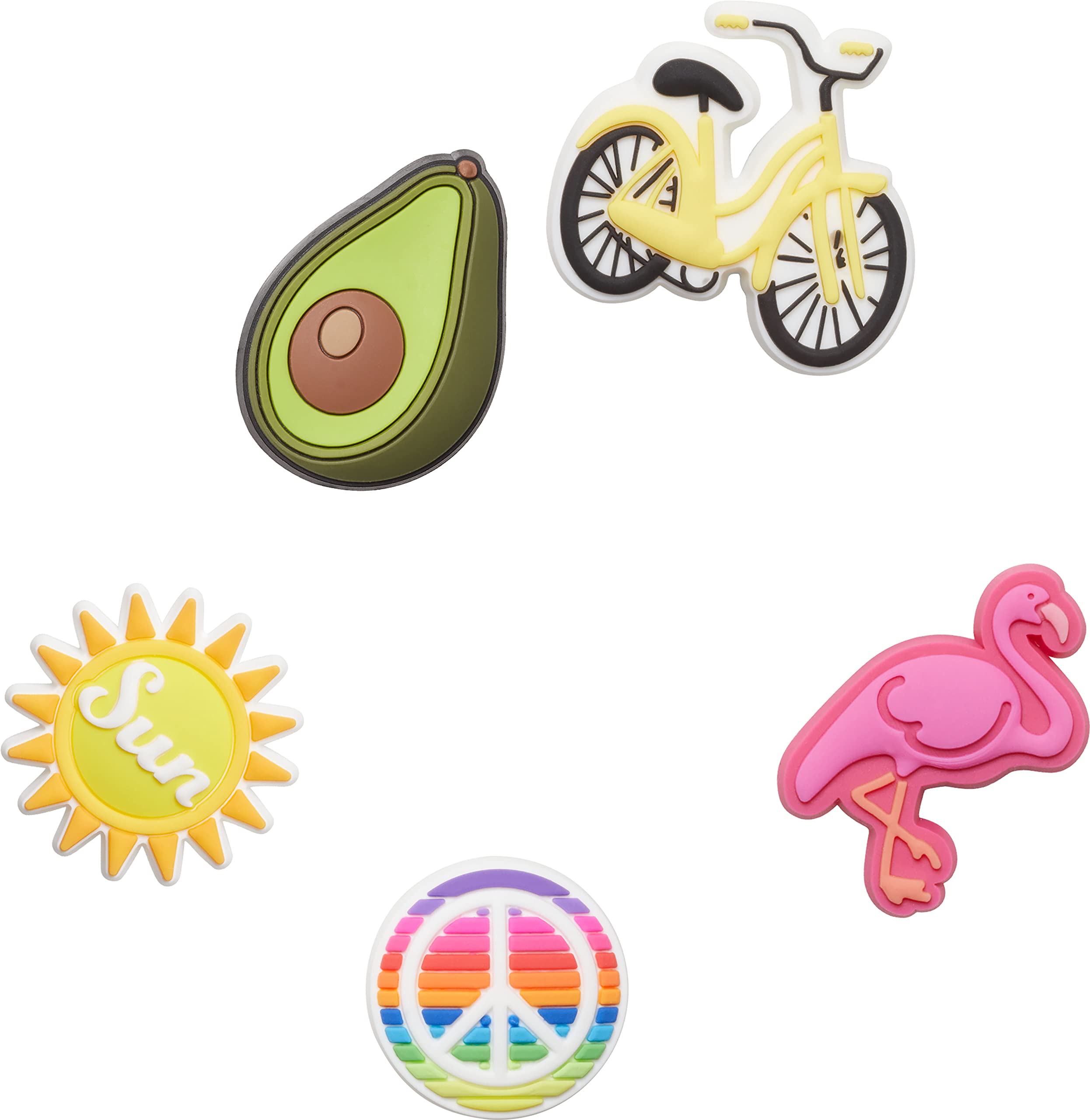 Crocs Jibbitz 5-Pack Trendy Shoe Charms for Crocs Shoes - Fun & Customizable Accessories for Kids & Adults - Perfect for School, Work & Casual Wear