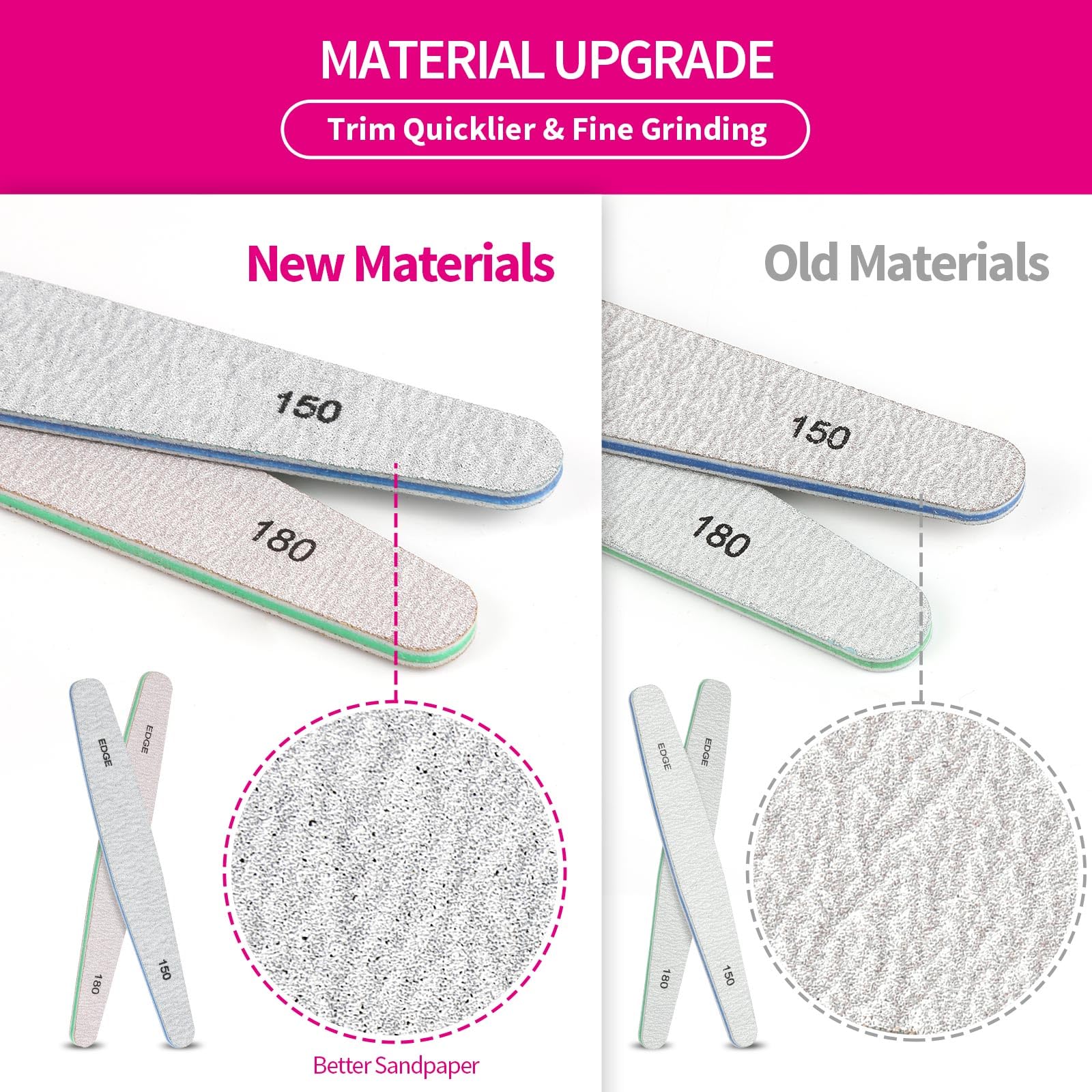 12-Piece Nail File and Buffer Kit for Women – 100/180 Grit Emery Boards, Nail Shine Blocks & Natural Nail Care Tools | Perfect for Home Manicures, Salon Use & Travel Nail Care