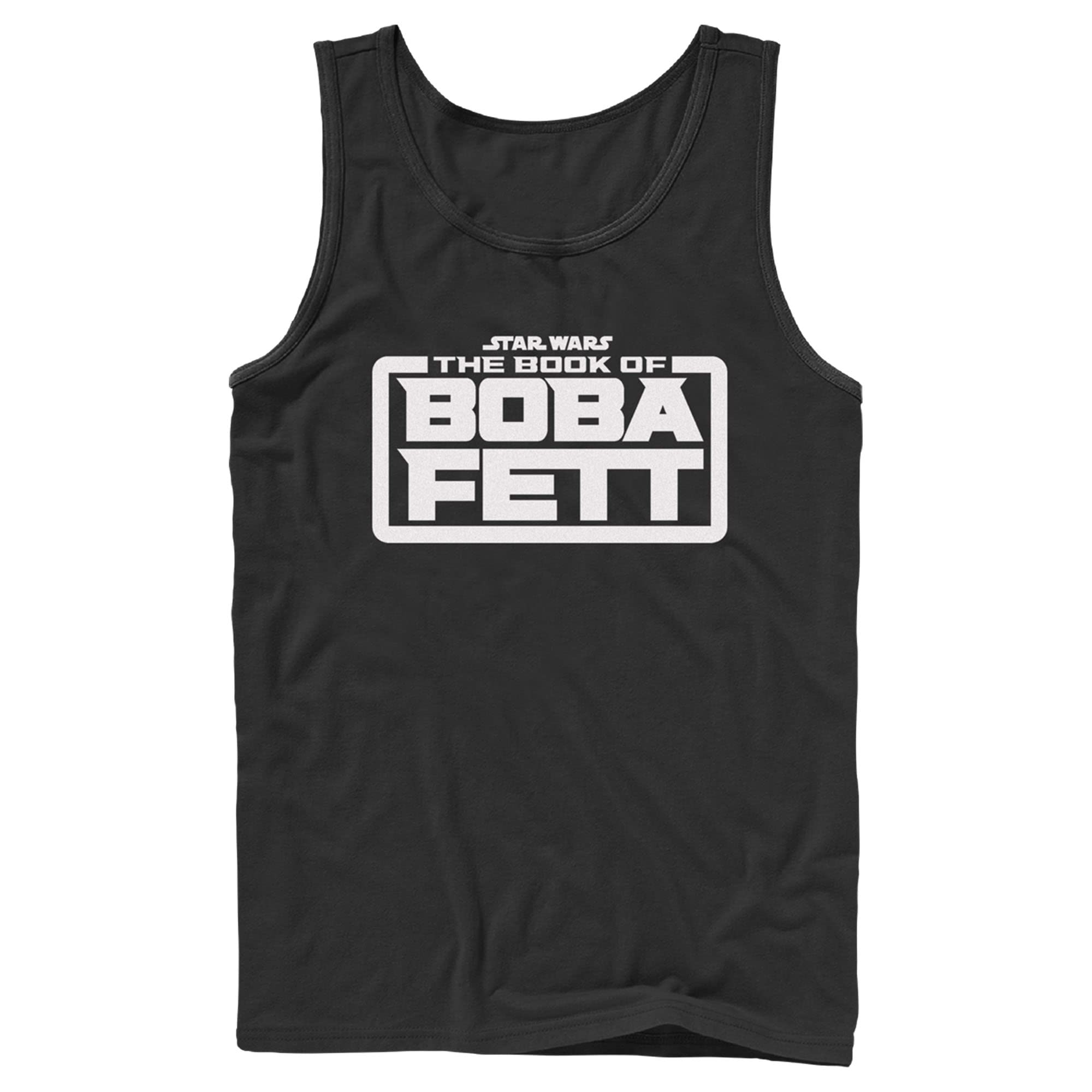 Star Wars: The Book of Boba Fett Men's White Logo Tank Top - Casual Summer Wear for Fans & Cosplay