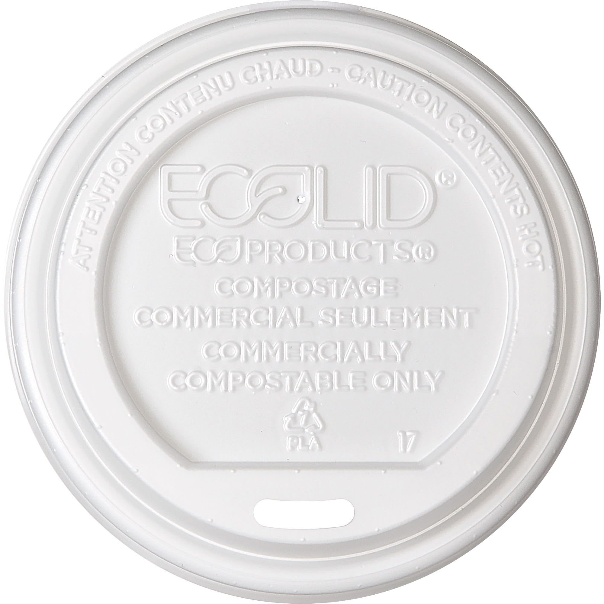 Eco-Friendly EcoLid Hot Cup Lids - 800 Count Carton | Perfect for Coffee Shops, Restaurants & Takeout Services | Sustainable Disposable Drink Lids