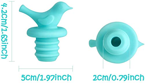 Shuban 4-Pack Silicone Wine Bottle Stoppers - Reusable Wine and Beverage Sealer Plug, Rubber Wine Saver for Bar, Kitchen, Party - Perfect for Holiday Gatherings, Weddings & Home Entertaining