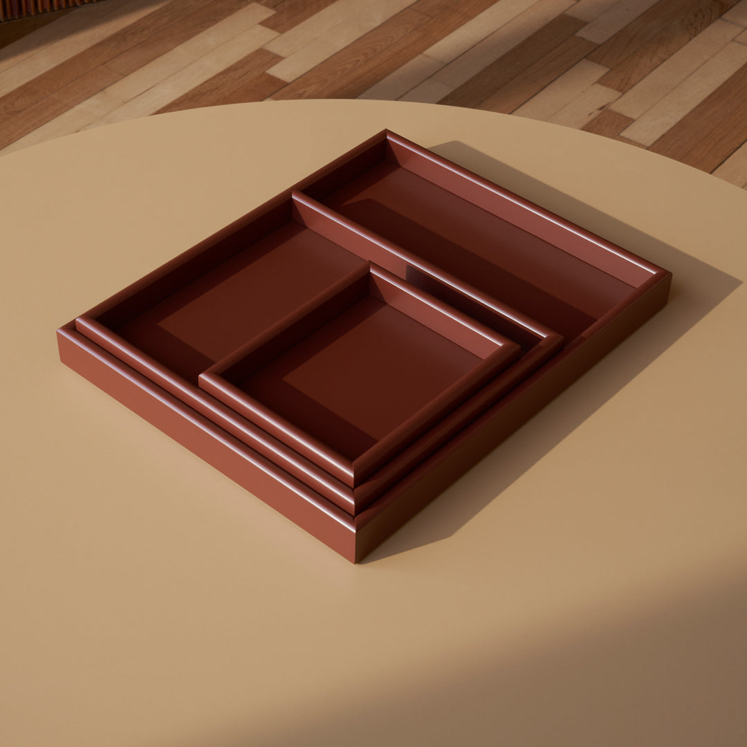 Peter J Lassen Arrange Tray - Handcrafted Wooden Serving Tray with Montana-Inspired Design | Perfect for Coffee Table Decor, Breakfast in Bed, and Rustic Home Accessories
