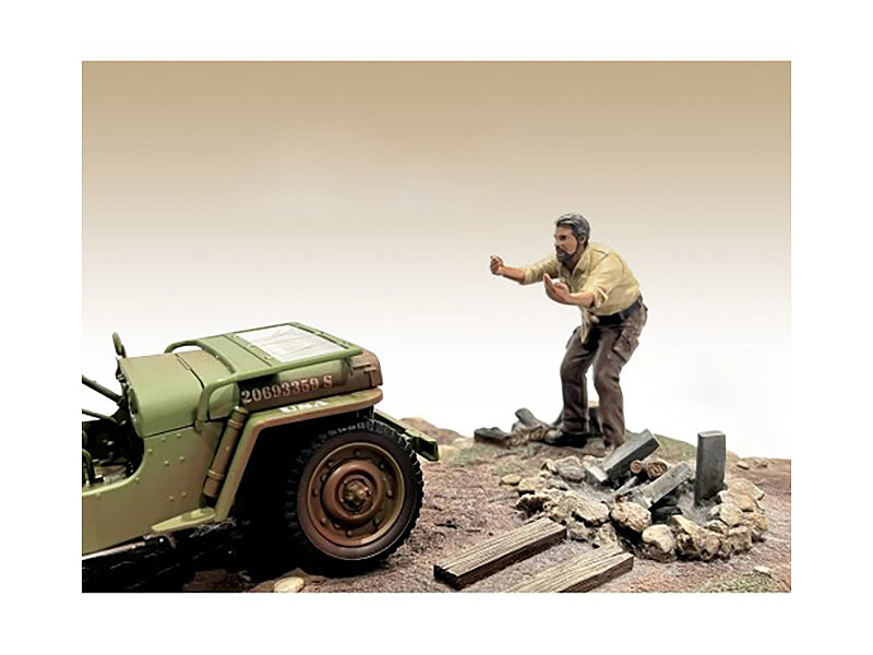 1/18 Scale 4X4 Mechanic Figure - 6 Pack for Diecast Model Cars by American Diorama | Perfect for RC Car Scenes, Off-Road Dioramas & Scale Model Displays