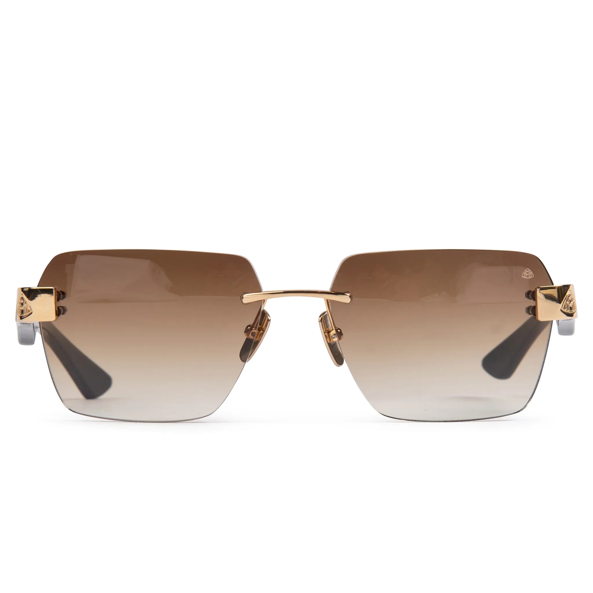Maybach Eyewear The Magic I MG WDE M09 Gold Brown Polarized Sunglasses for Men - Luxury Designer Shades for Driving, Travel & Outdoor Activities