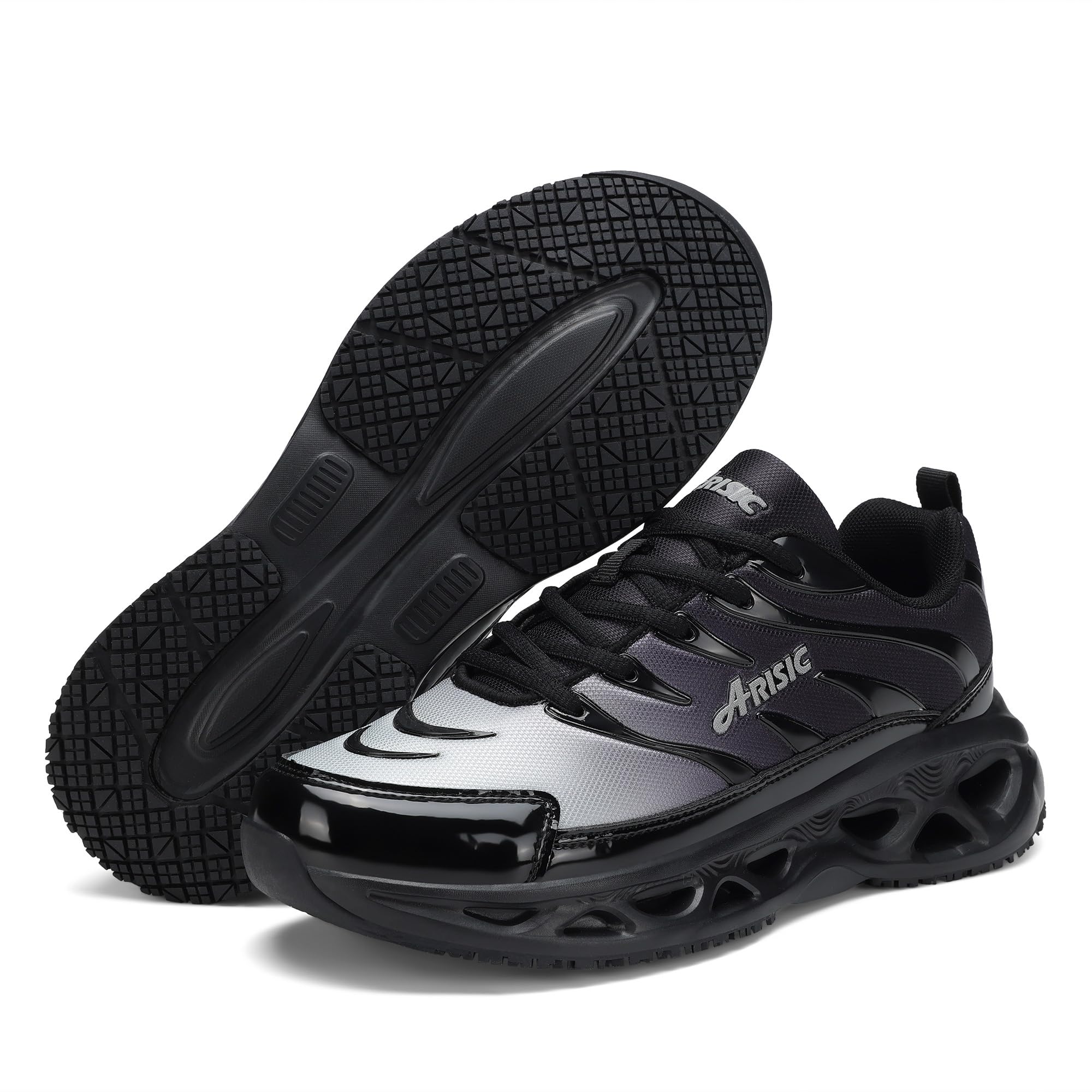 **Slip-Resistant Work Shoes for Men & Women - Waterproof Non-Slip Sneakers for Restaurant, Chef & Daily Use - Comfortable & Breathable Walking Shoes for Professionals**    *(Use Case: Ideal for chefs, restaurant workers, healthcare professionals, and anyone needing slip-resistant footwear for long shifts.)*
