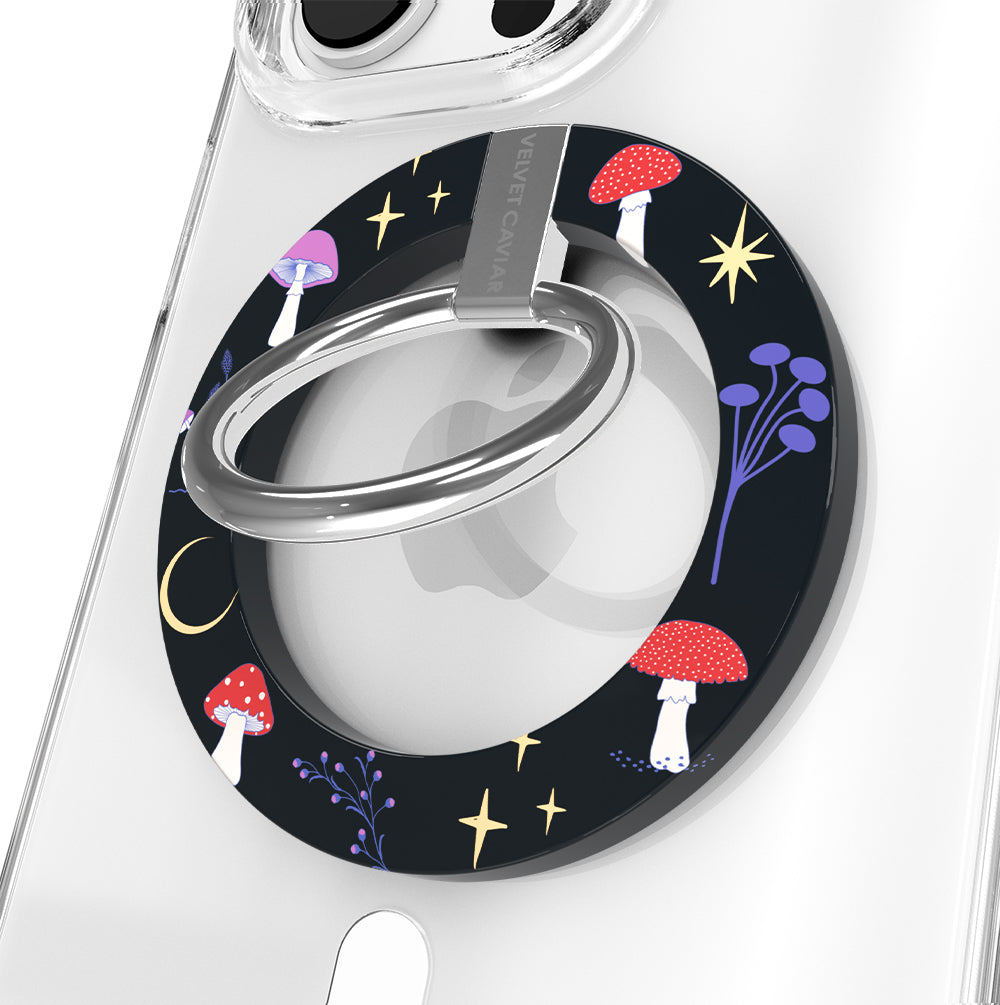Mystic Mushroom MagSafe Phone Grip Ring - Secure Anti-Slip Holder for iPhone 14/13/12, Perfect for Gym, Driving & Outdoor Activities