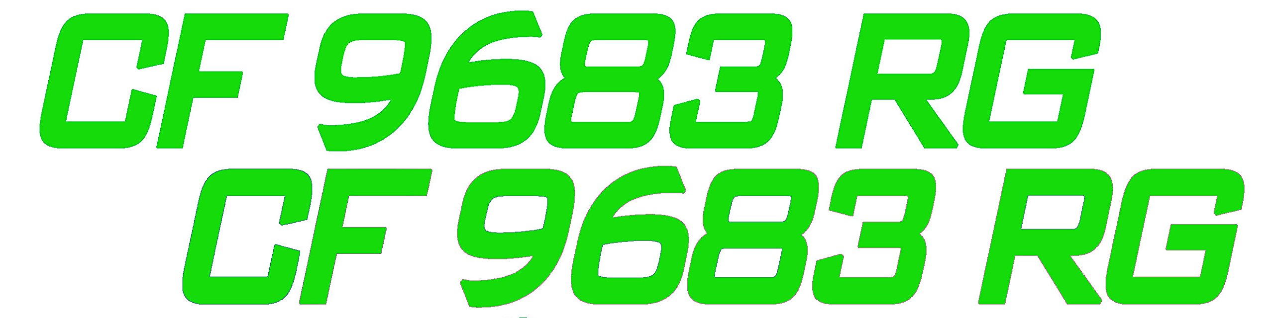 Custom Boat or PWC Registration Hull ID Decal Sticker Set of 2 - Durable Vinyl Waterproof Labels for Marine & Watercraft Identification (Perfect for Boating, Jet Ski & Water Sports)