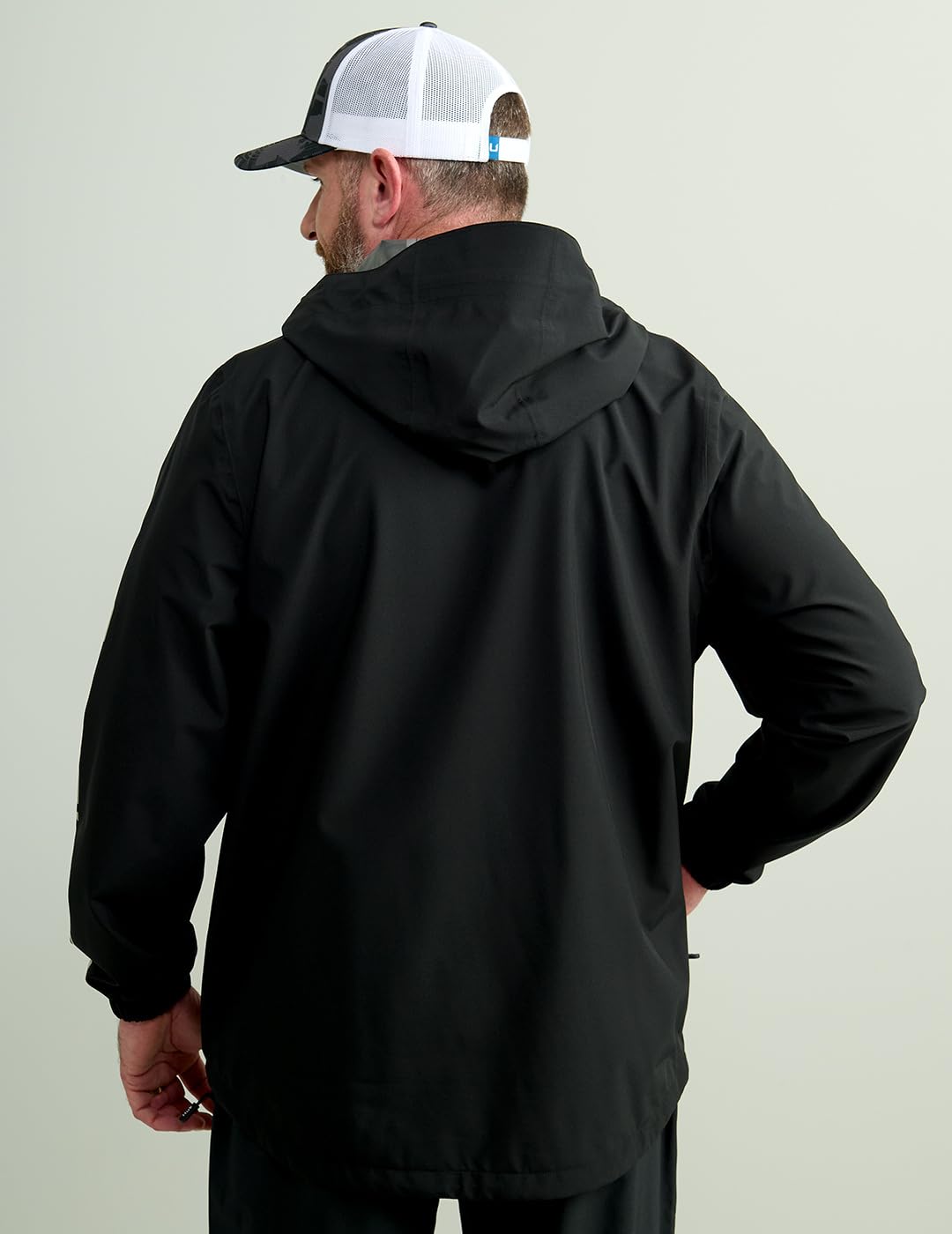 HUK Men's Storm Jacket - Heavy Duty Waterproof Fishing Raincoat for Outdoor Adventures, Hiking & Camping
