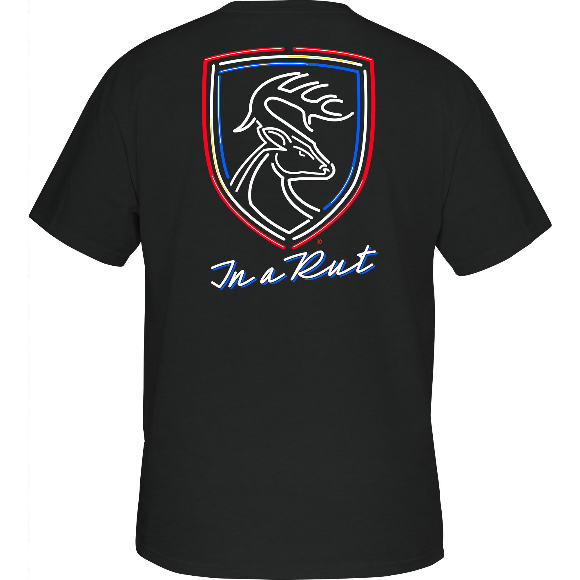 Vintage Americana Neon Rut Graphic T-Shirt - Retro Style Tee for Men & Women - Perfect for Casual Wear, Parties, and Outdoor Adventures