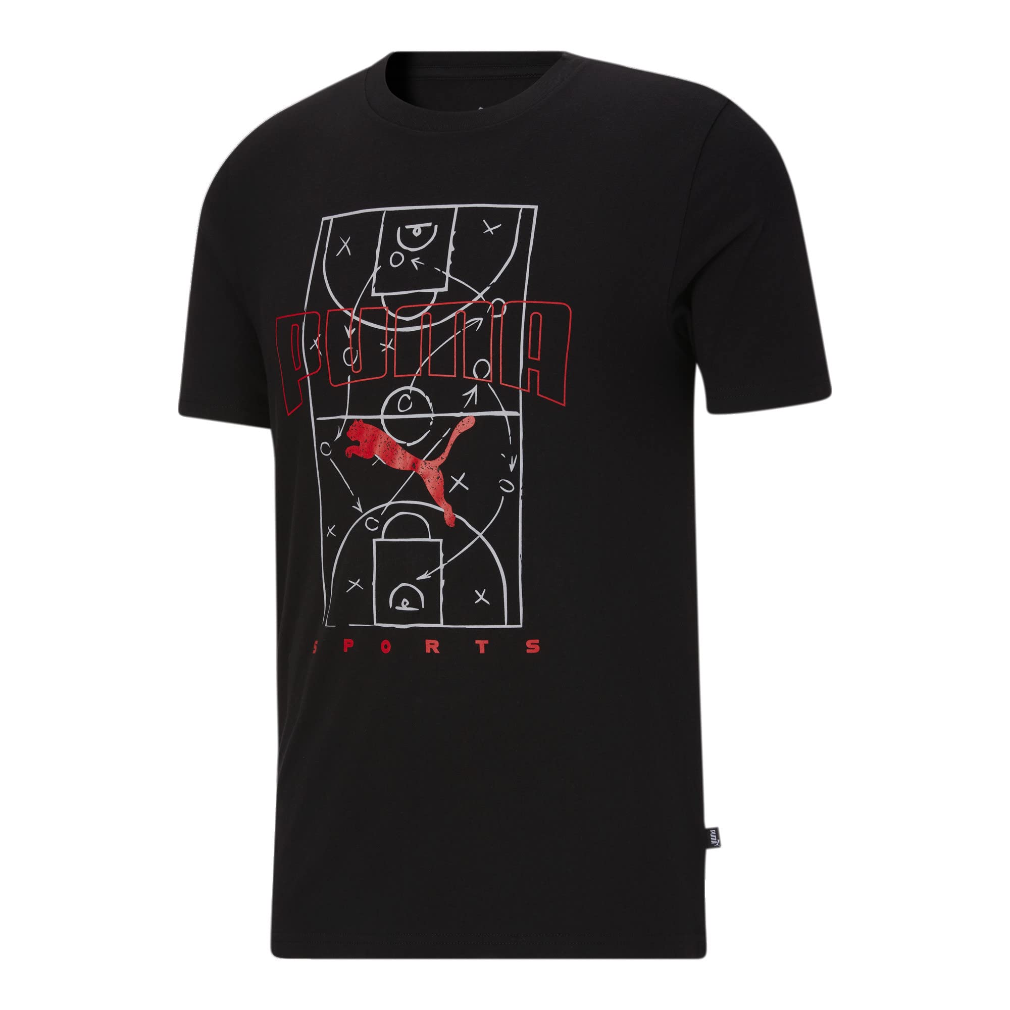 PUMA Men's Graphic T-Shirt - Soft Cotton Short Sleeve Tee for Casual Wear, Gym & Street Style | Trendy Graphic Print for Everyday Comfort