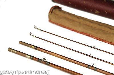 Vintage MINT South Bend 59 9' 4-Piece Split Bamboo Fly Fishing Rod - Unused Classic 1945-1950 Model | Perfect for Trout & Salmon Fishing in Rivers & Streams