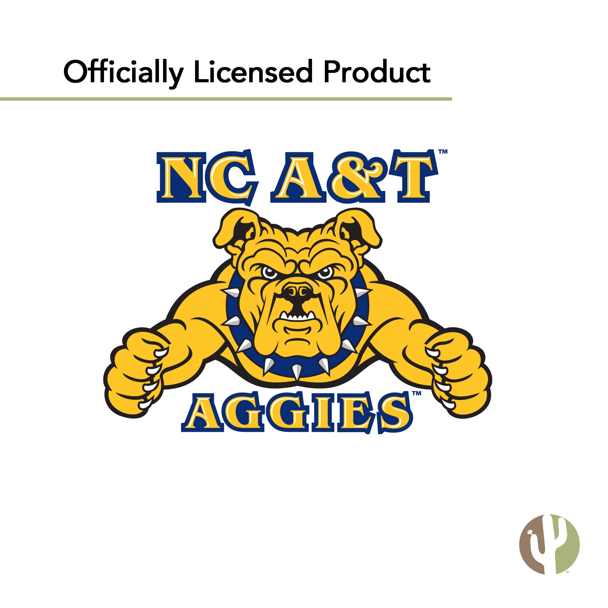 Desert Cactus North Carolina A&T State University Sticker - HBCU Aggies Vinyl Decal for Laptop, Water Bottle, Car & Scrapbook (IND 06) - Perfect for School Spirit, College Pride & DIY Crafts