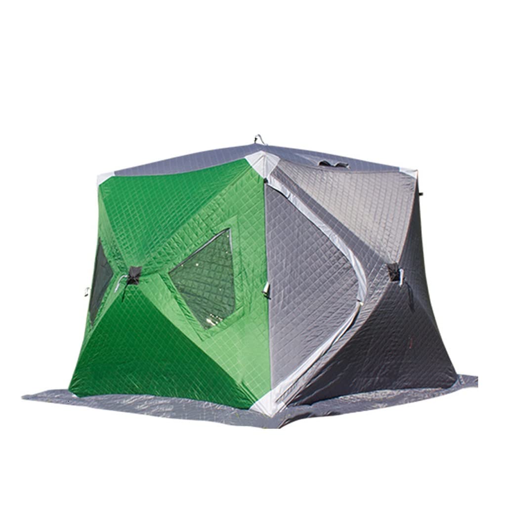 1-4 Person Winter Ice Fishing Tent - Windproof, Waterproof & Insulated for Cold Weather - Perfect for Ice Fishing, Camping & Outdoor Winter Adventures