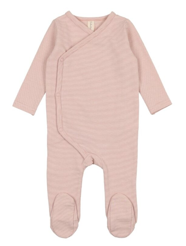 LILETTE Baby Pinstripe Footie Pajamas - Soft Cotton Sleepwear for Infants (9-18 Months) - Cozy & Comfortable for Nighttime & Nap Time