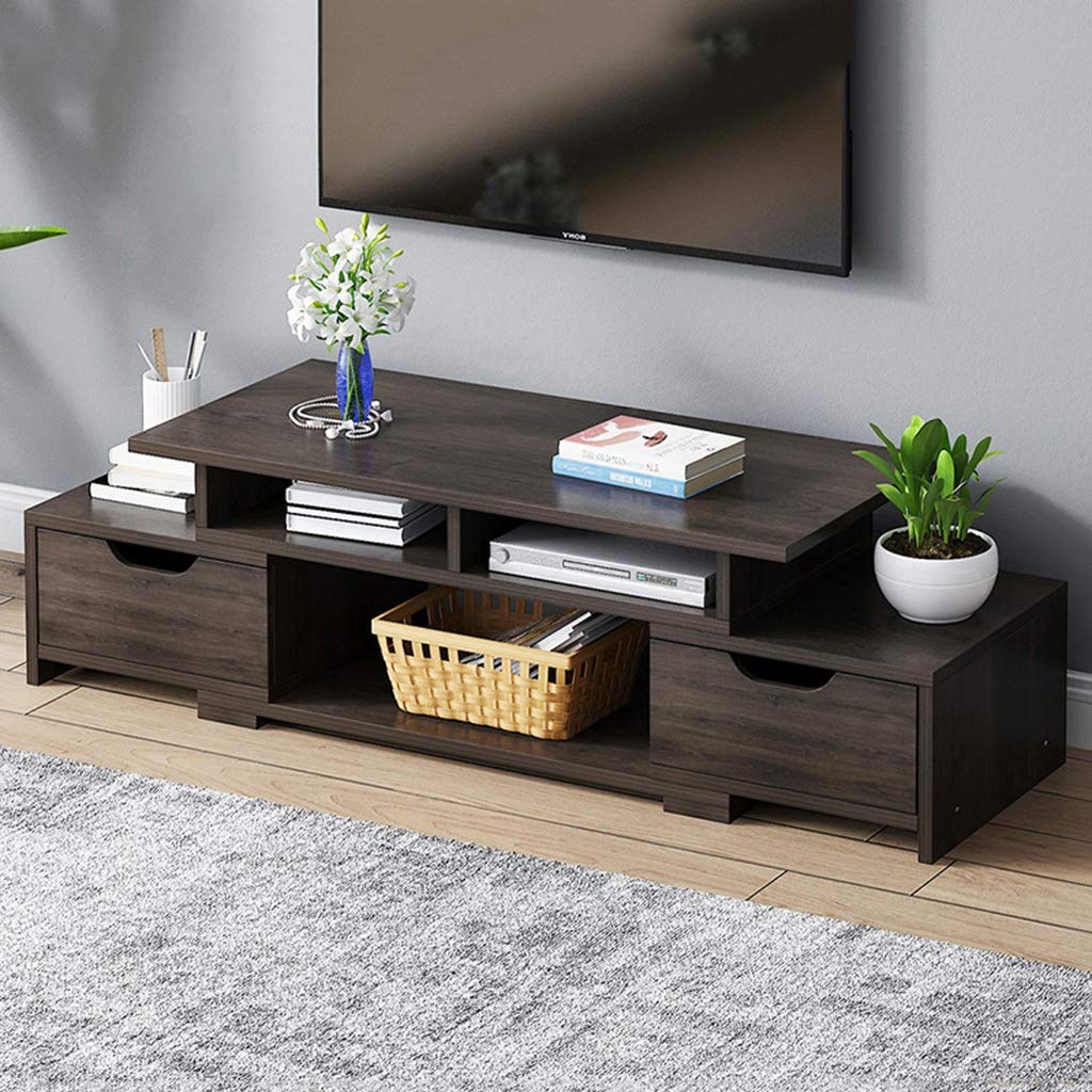 Adjustable TV Stand Media Entertainment Center with Drawers & Open Shelves - Modern TV Console Cabinet for Living Room, Gaming Consoles & Cable Box Storage - Perfect for Home Theater Setup & Entertainment Organization