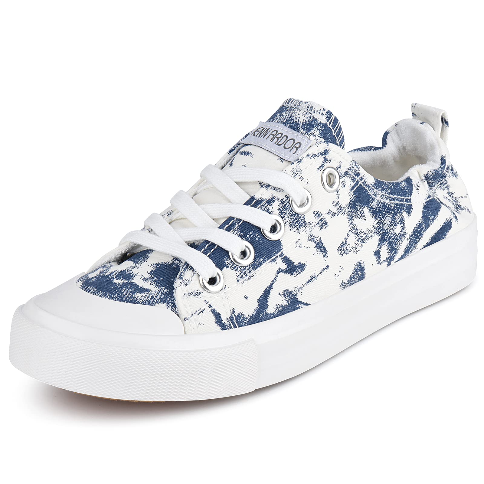 JENN ARDOR Women's Low Top Slip On Canvas Sneakers - Comfortable Casual Walking Shoes for Everyday Wear | Perfect for Work, Travel & Daily Activities