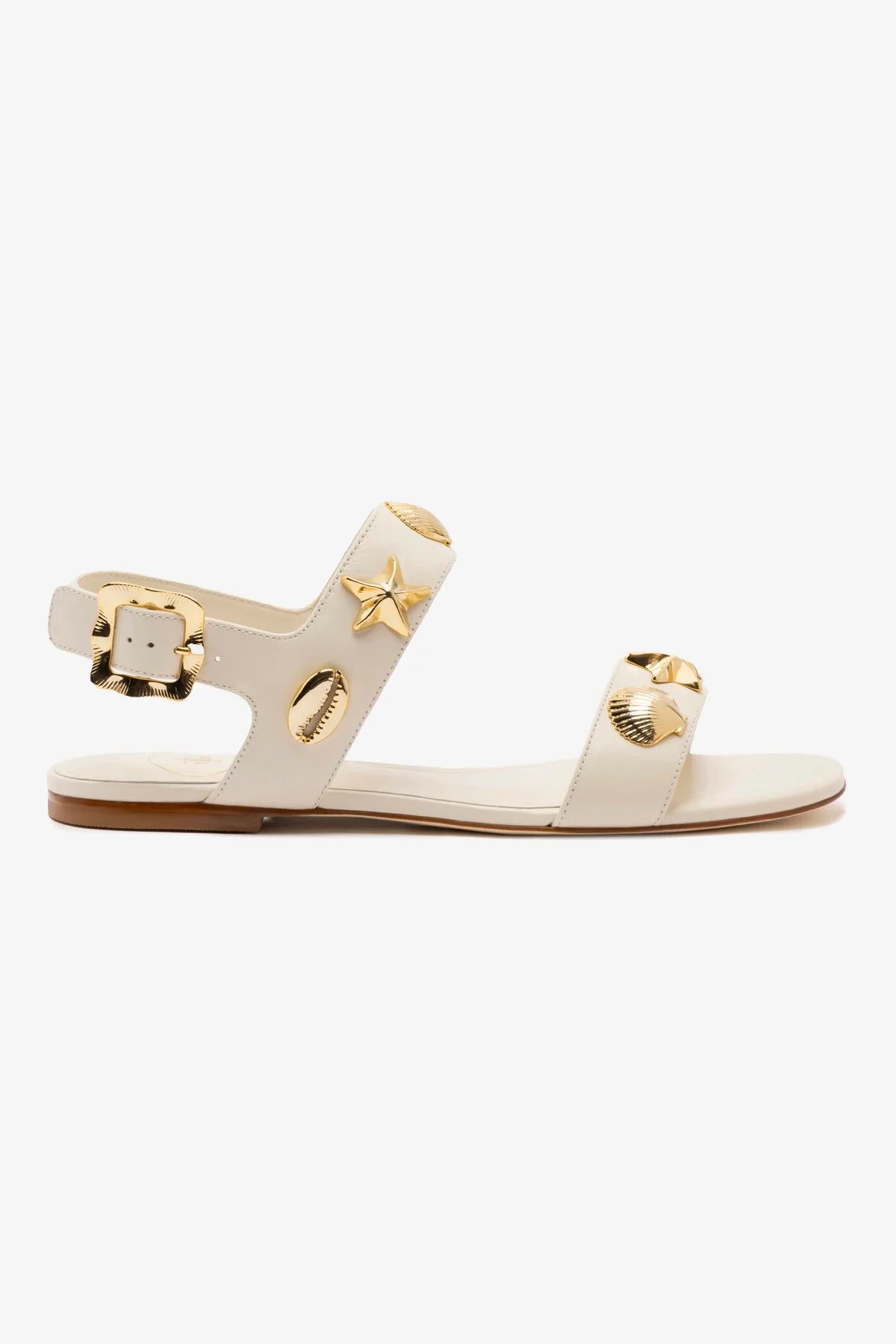 Madison Flat Shoes in Ivory Leather - Comfortable Women's Loafers for Work, Office & Casual Wear