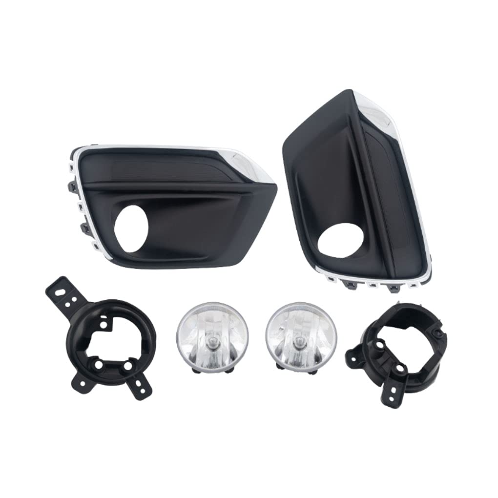 2017-2022 Chevy Trax LED Fog Light Kit - Complete Front Bumper Fog Light Assembly with Bulbs & Covers - Perfect for Night Driving & Off-Road Adventures