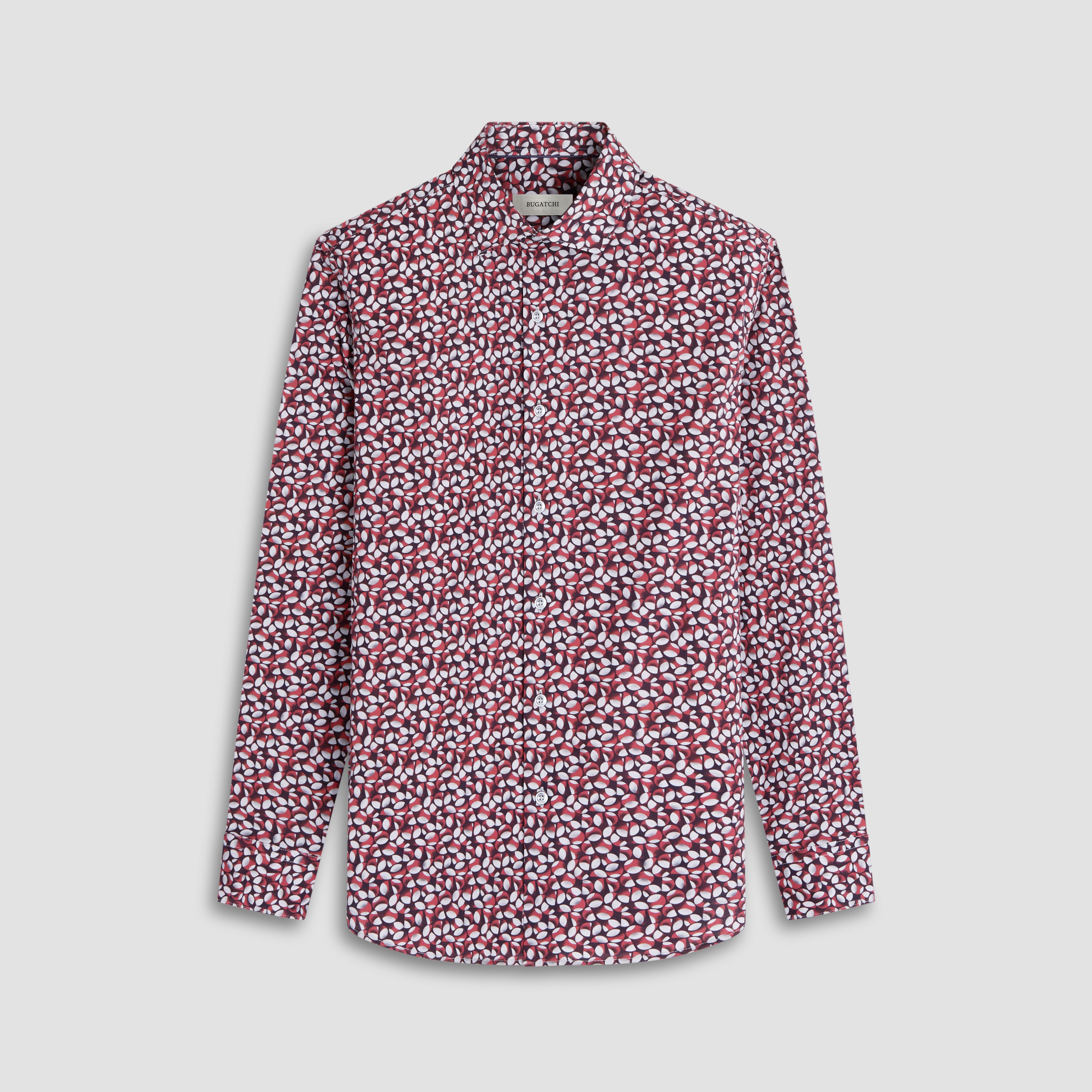 Stylish Axel Geometric Print Shirt for Men - Trendy Casual & Office Wear - Perfect for Everyday Outfits and Business Casual Looks