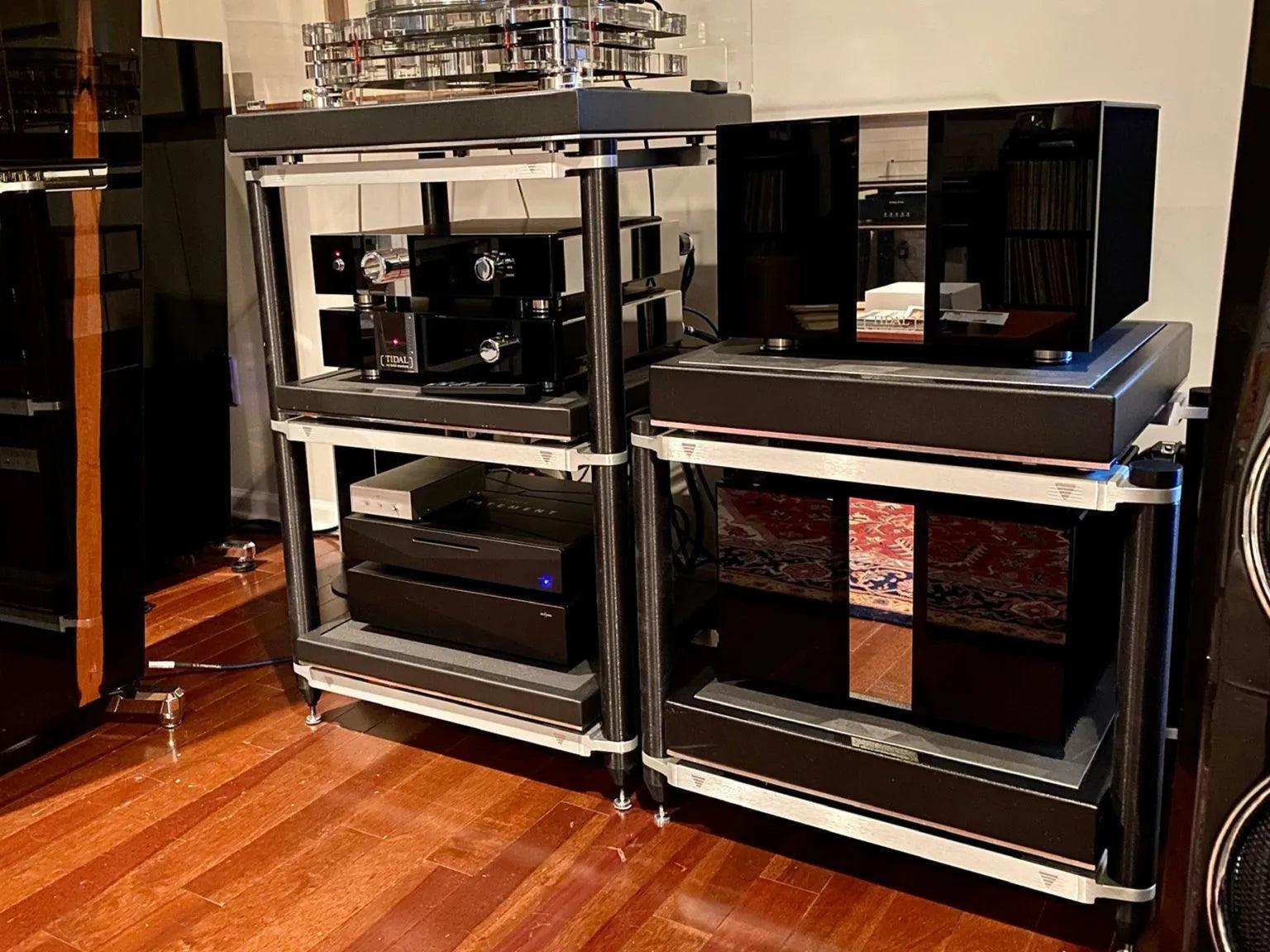 Critical Mass Systems Ultra Diamond Audio Rack - Premium Hi-Fi & Home Theater Equipment Stand for Enhanced Sound Quality & Stability