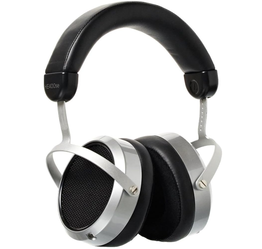 HiFiMAN HE400se Open-Back Planar Magnetic HiFi Headphones with Stealth Magnet Technology - Silver, Adjustable Headband for Home Studio & Audiophile Listening (Packaging May Vary) - Perfect for Music Production, Gaming & Critical Listening Sessions