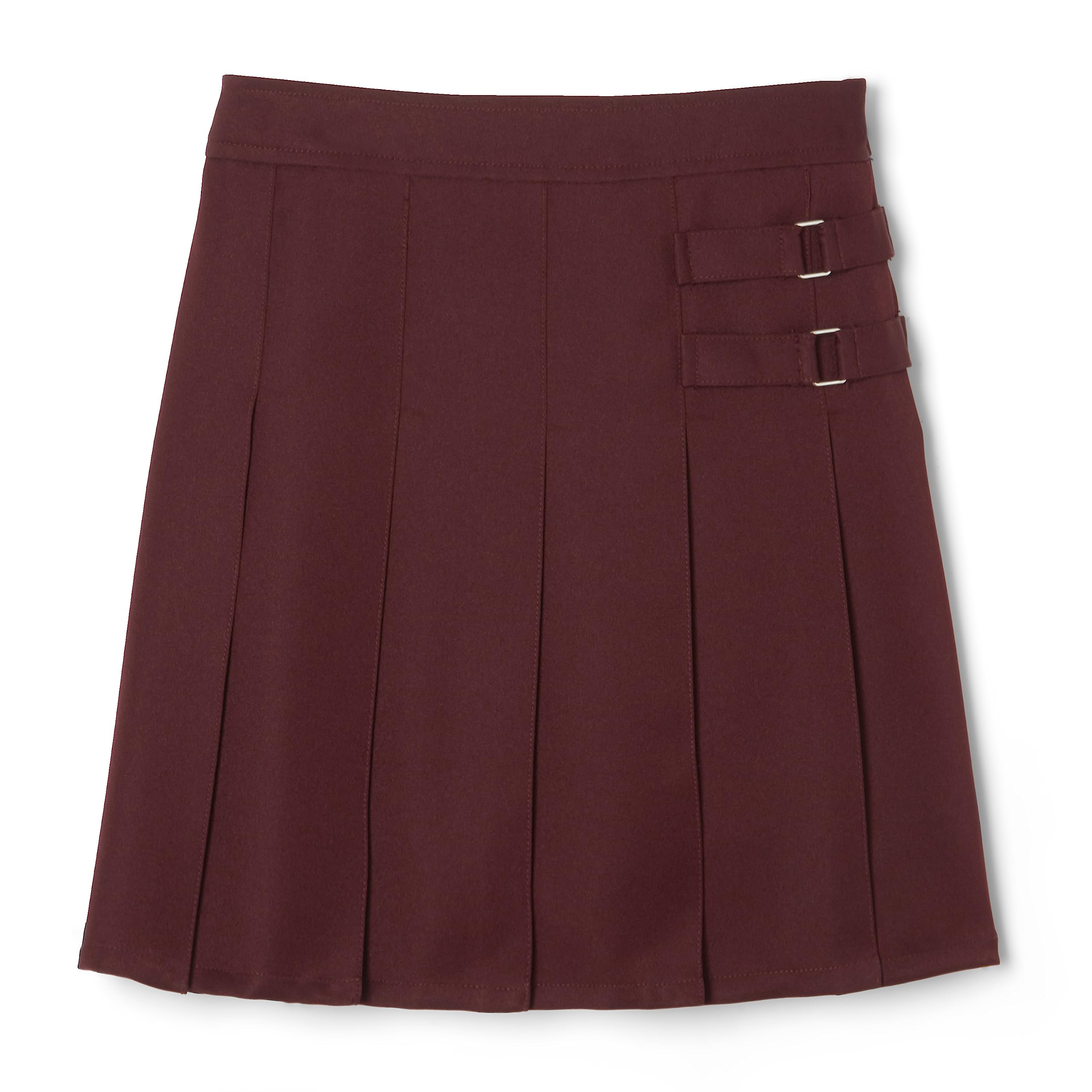 French Toast Girls' Adjustable Waist Pleated-Front Two-Tab Scooter Skirt - Perfect for School Uniforms, Playdates & Casual Outfits