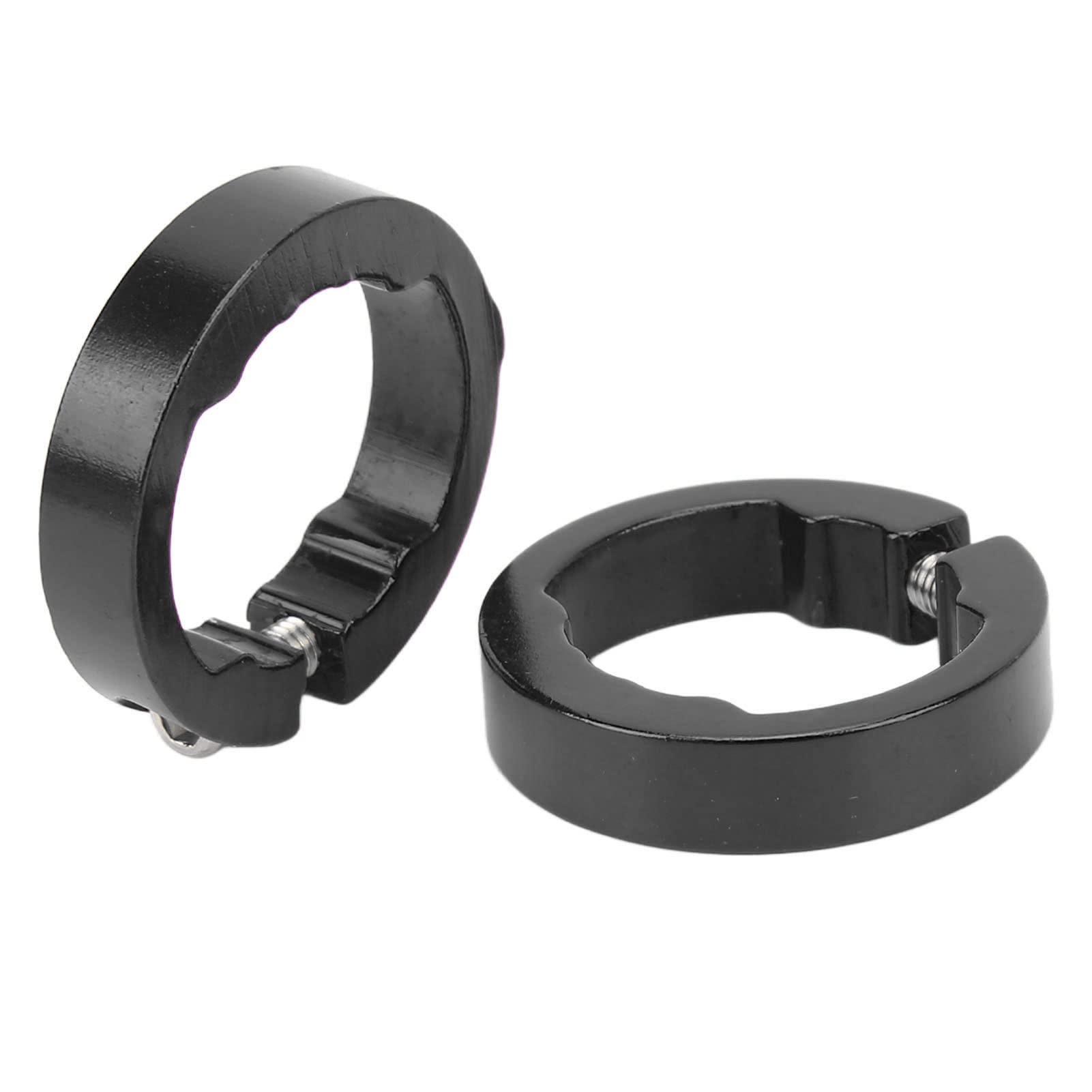 2Pcs Aluminum Alloy Bike Handlebar Grips Lock-On Clamps for 22.2mm Handlebars - Secure Non-Slip Grip Rings for Mountain Bikes, Road Bikes & BMX - Perfect for Cycling, Commuting & Off-Road Adventures