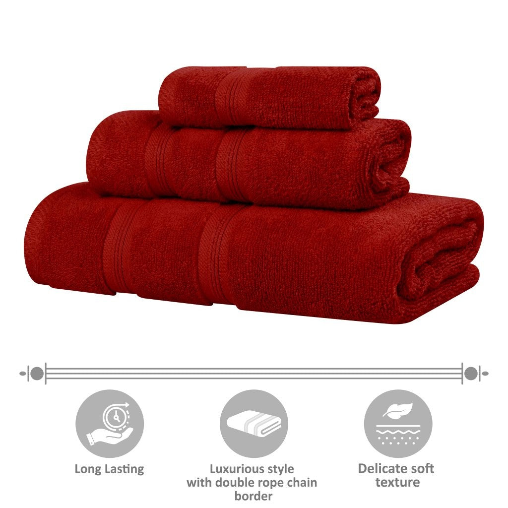 Premium Smart Dry Zero Twist Cotton 9-Piece Towel Set - Ultra Soft & Absorbent Bath Towels, Hand Towels & Washcloths for Spa, Bathroom & Luxury Home Use