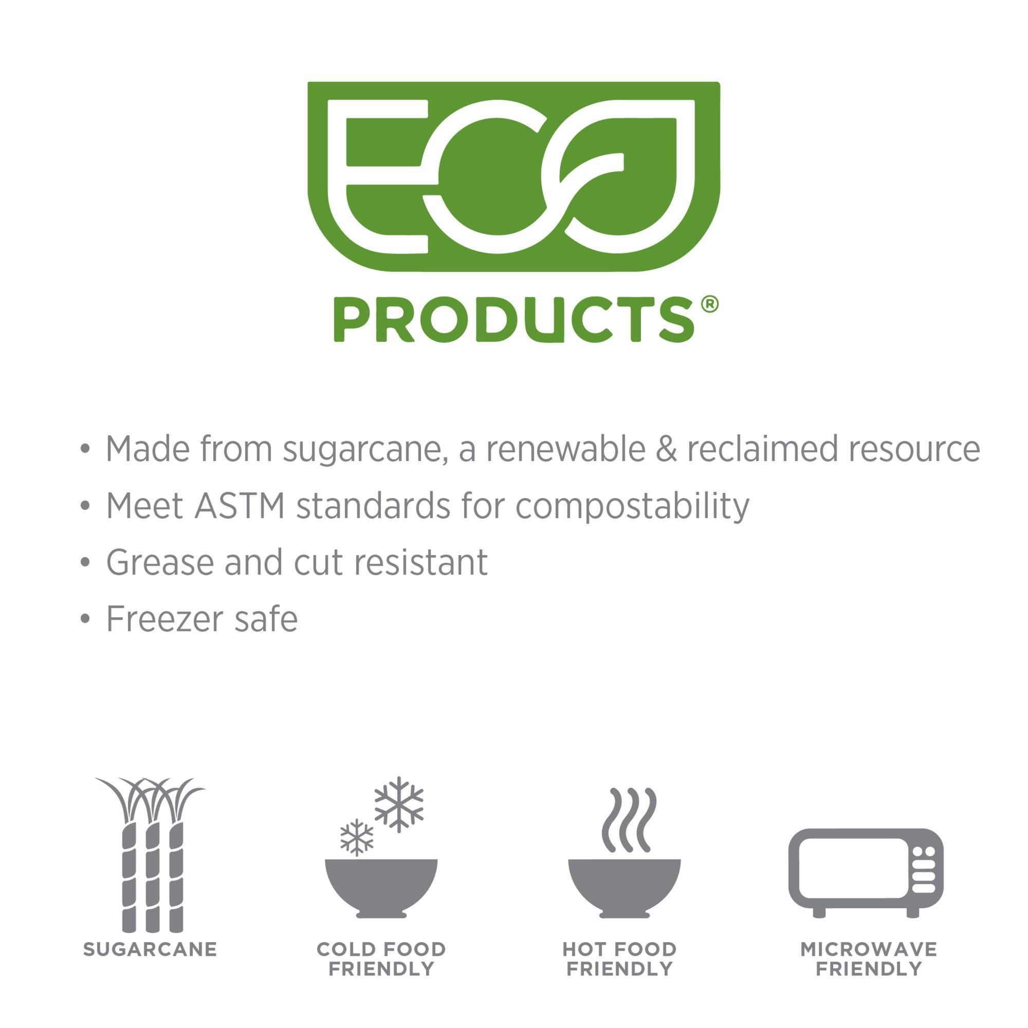 Eco-Friendly EP-SPCLID4 Lids for 4oz Sugarcane Portion Cups - 36 Packs of 50 - Perfect for Restaurants, Cafes & Takeout Food Containers