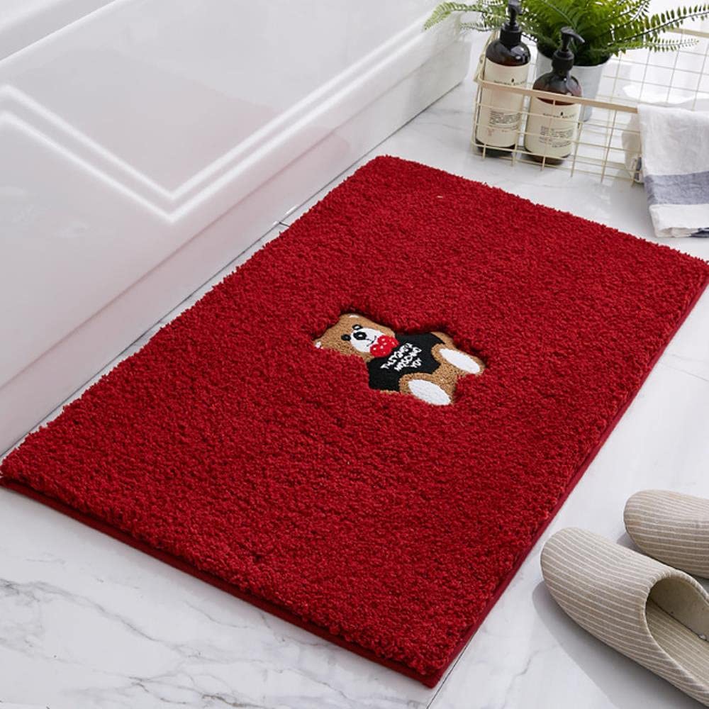 Non-Slip Absorbent Floor Mat - Waterproof Bathroom Rug & Doormat for Toilet, Living Room, Kitchen - Soft Anti-Skid Household Carpet for Indoor Use (Perfect for Bathrooms, Entryways & High-Traffic Areas)