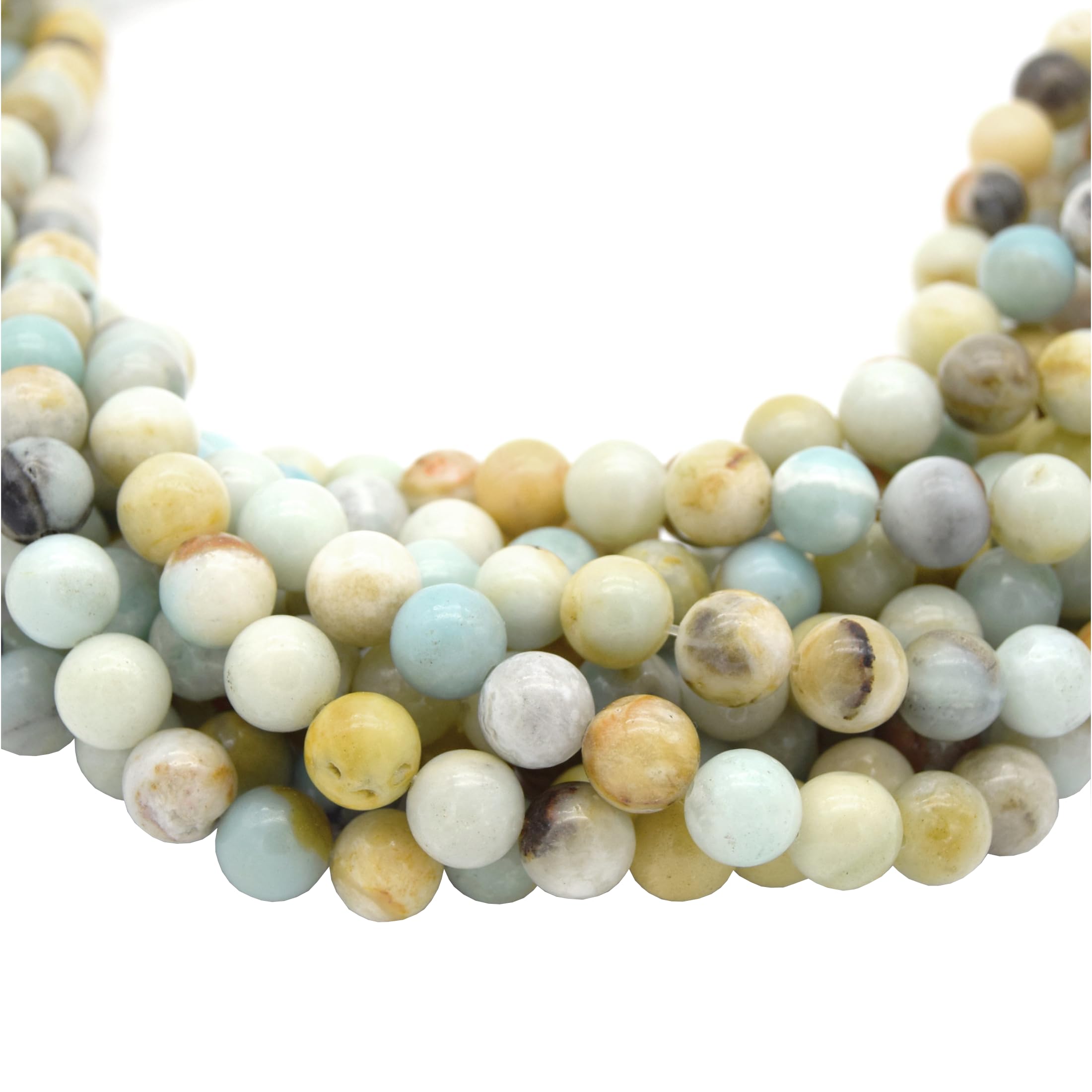 Natural Amazonite Beads 12mm - Smooth Round Gemstone Beads for Jewelry Making, DIY Crafts, Healing Bracelets & Necklaces - Perfect for Meditation, Energy Balancing & Spiritual Gifts