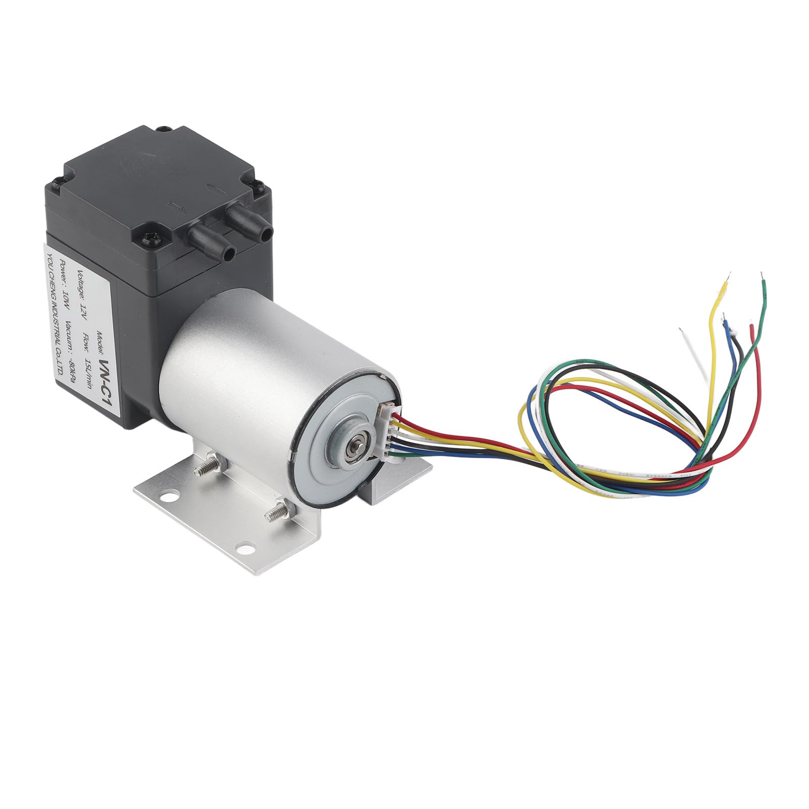 Mini Vacuum Pump 12V - Brushless Oil-Free Diaphragm Pump for High/Low Temperature Applications | Portable Micro Vacuum Pump 10W DC | Ideal for Lab Equipment, Medical Devices & DIY Projects