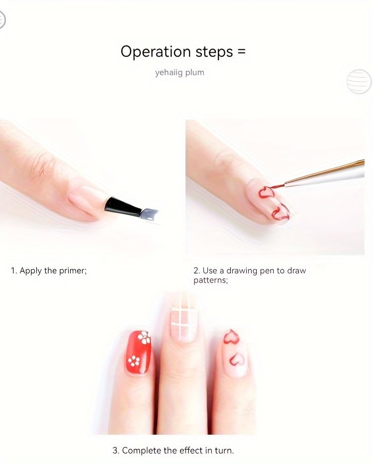SYGA 15pcs Acrylic Nail Art Brush Set - Professional White Nail Polish Painting Tools for Acrylic & Gel Nail Designs - Perfect for DIY Manicure, Salon & Nail Art Enthusiasts