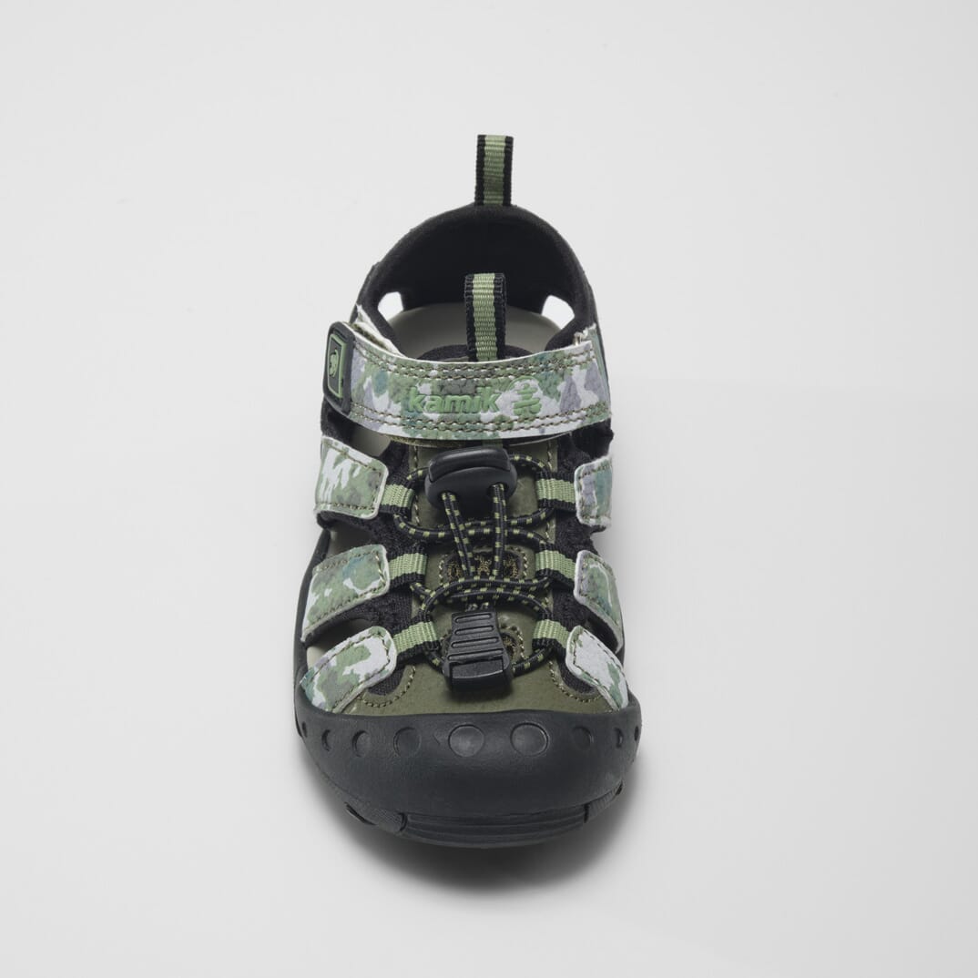 Kids' Crab Print Closed-Toe Sandals for Toddlers - Comfortable Beach & Outdoor Play Shoes for Boys & Girls
