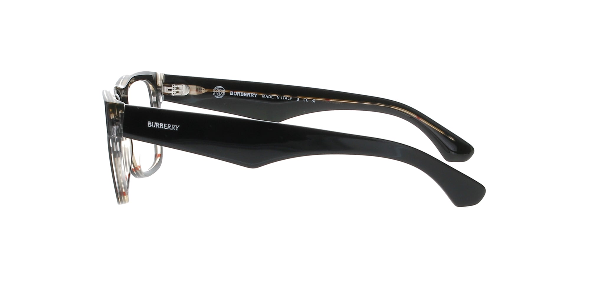 Burberry Vintage Check Black Eyeglass Frames - Stylish & Classic for Everyday Wear, Work & Fashion Events