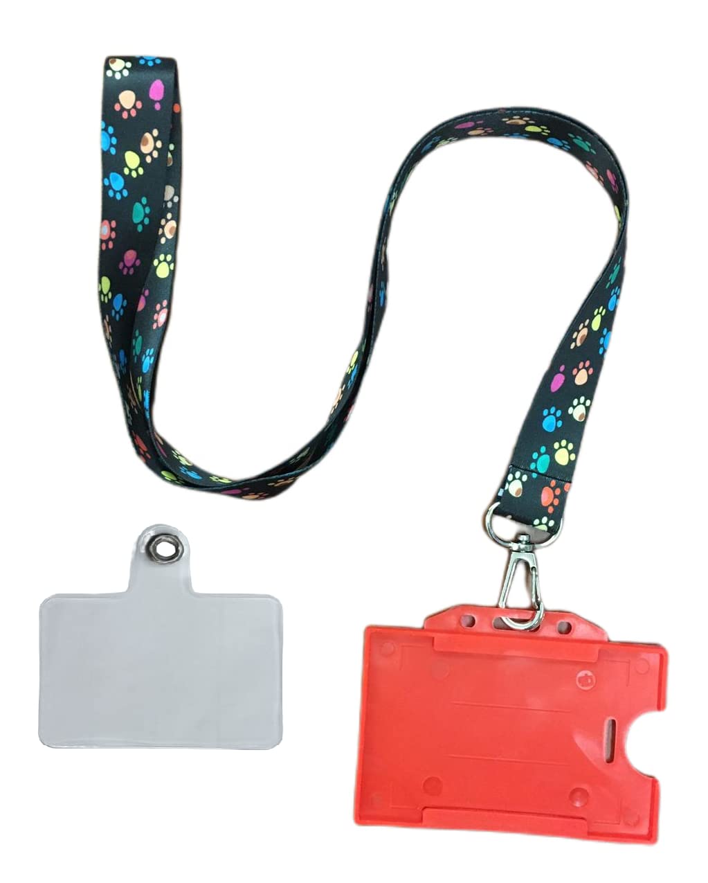 Durable Neck Lanyard for Keys, ID Badges, Phones & Cards - Adjustable Name Tag Lanyard for Women, Men & Kids - Perfect for Work, School, Events & Conferences