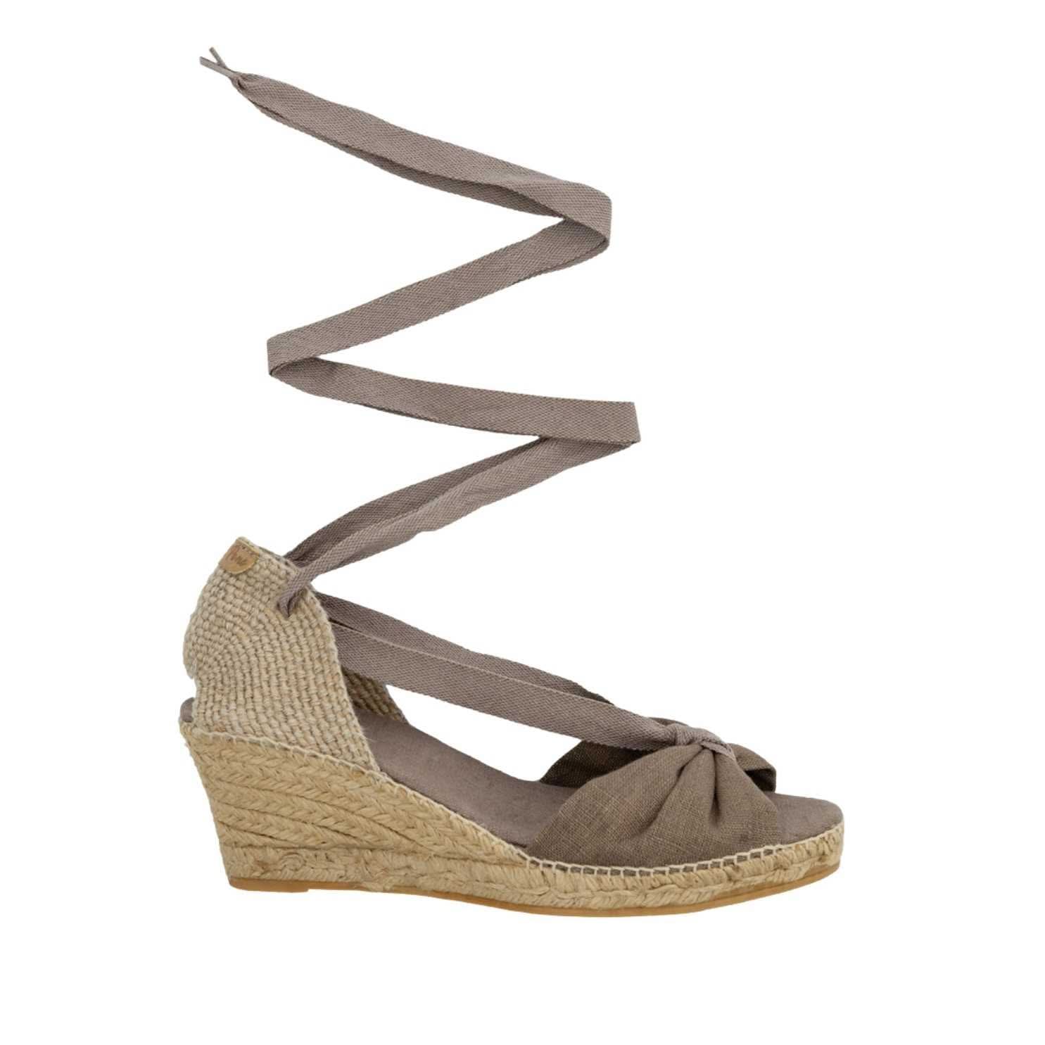 Women's Medium Linen Wedge Heel Espadrilles - Piera 5 Comfortable Summer Sandals for Beach, Vacation & Casual Outings