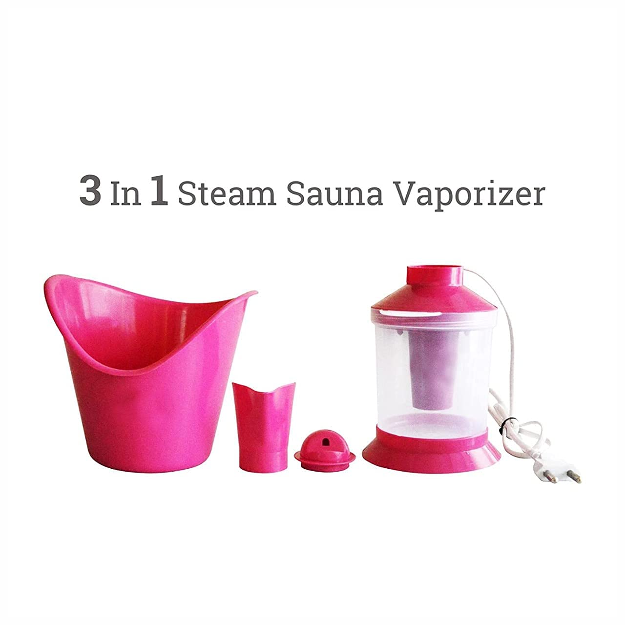 Synlark 3-in-1 Steam Vaporizer for Cough & Cold Relief - Personal Nasal Inhaler, Facial Steamer & Nebulizer Machine - Perfect for Home Use, Travel & Kids (Multicolor)