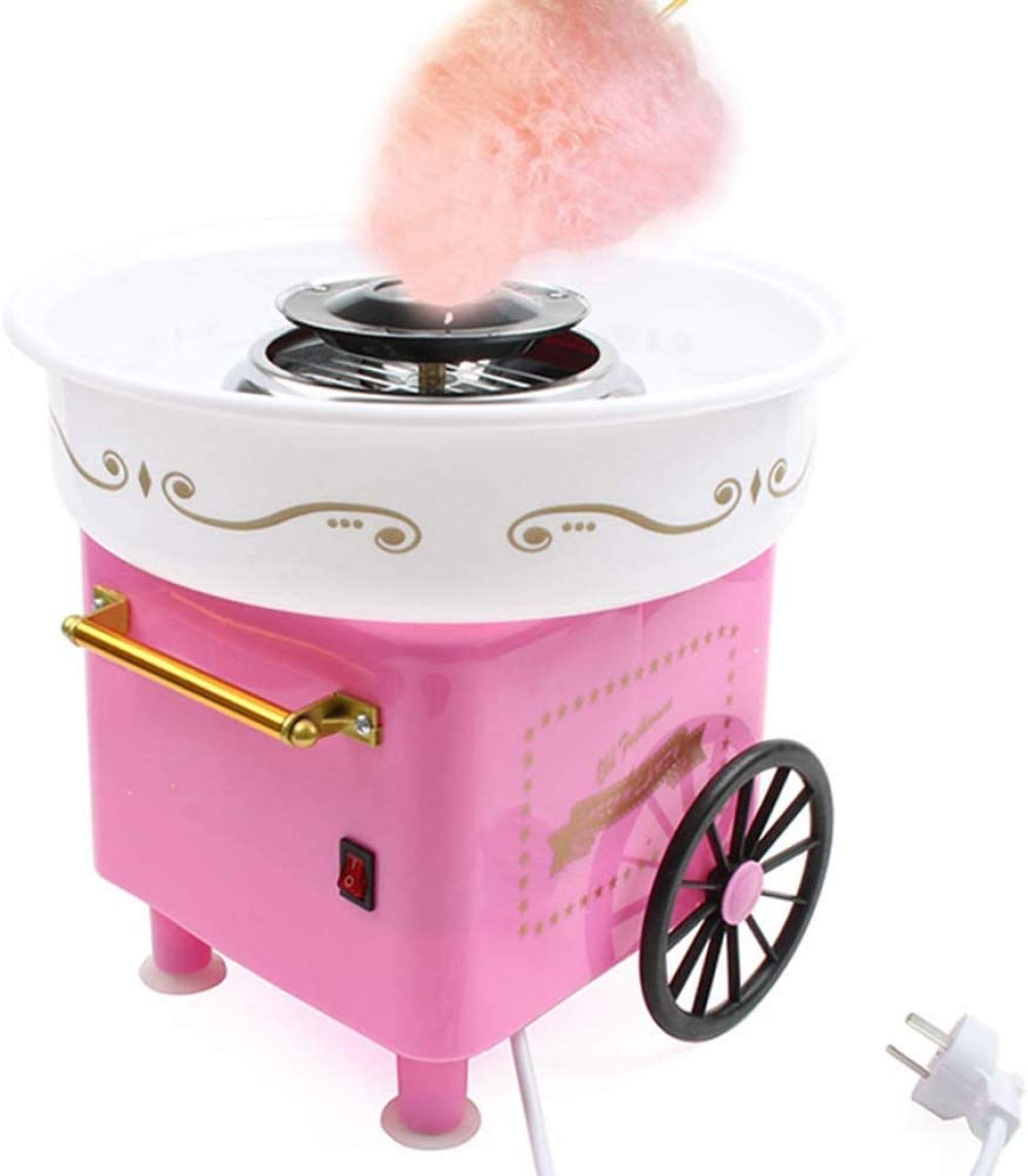 Qiuqiu Electric Cotton Candy Maker Machine - DIY Candy Floss Maker for Home & Kitchen, Sugar Yarn Spinner for Kids & Family - Perfect for Birthday Parties, Carnivals & Home Treats
