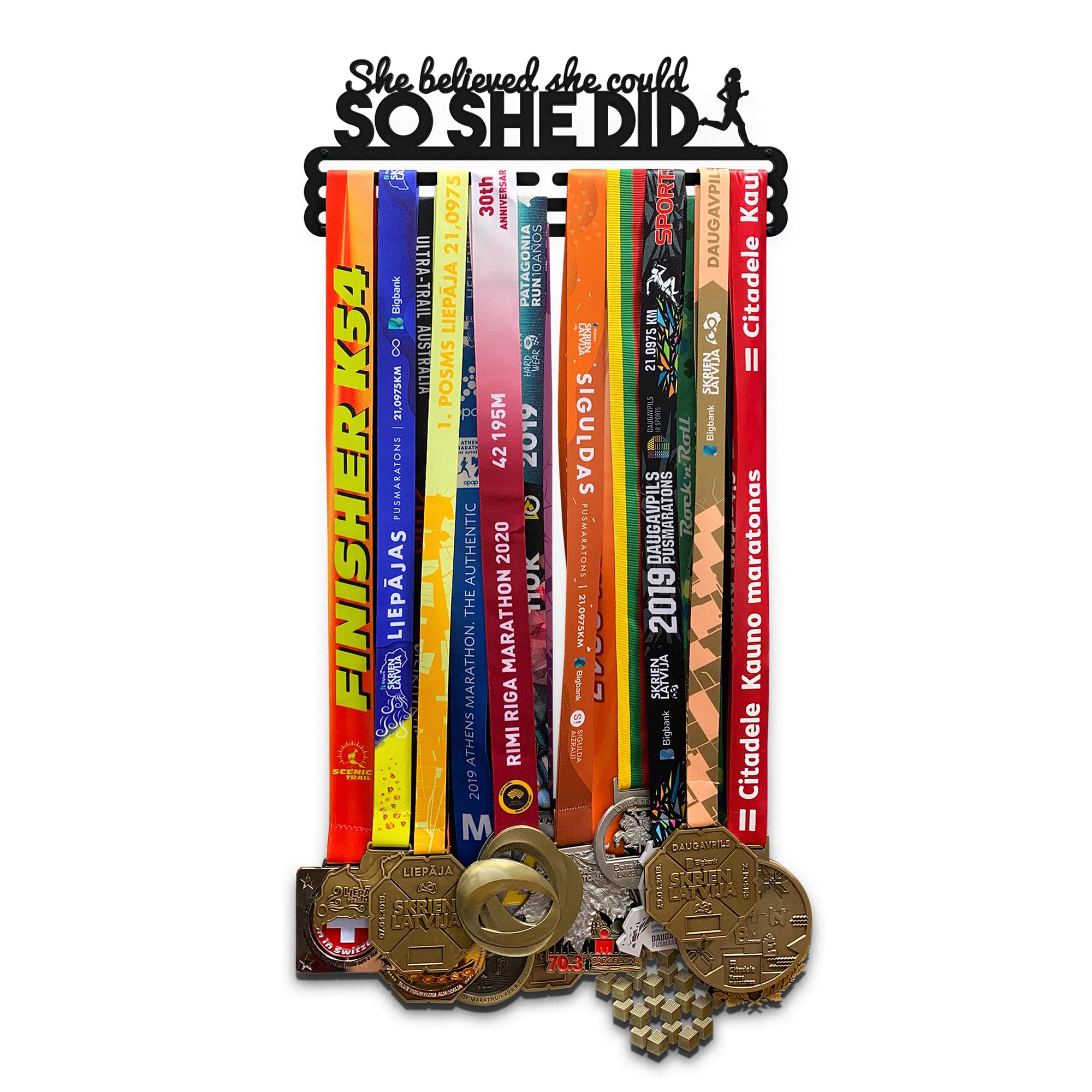 Beast Mode Medal Holder - Heavy Duty Steel Medal Hanger & Display Rack for Awards, Trophies, and Medals - Perfect for Sports Rooms, Offices, and Home Decor