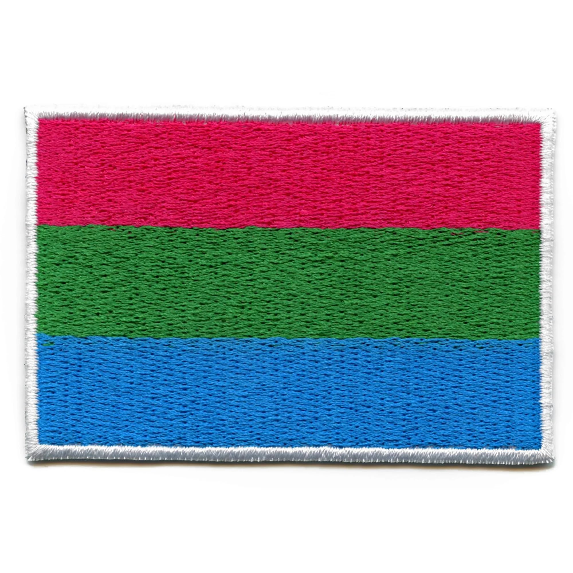 Polysexual Pride Flag Patch - Embroidered Iron-On for Multiple Attraction - LGBTQ+ Accessories for Backpacks, Jackets & DIY Crafts
