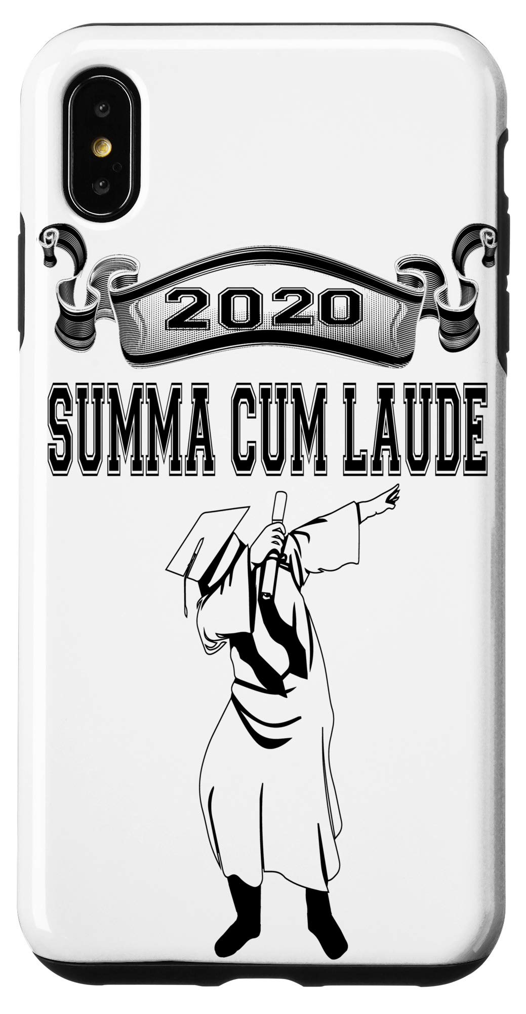iPhone XS Max Graduation Phone Case - Summa Cum Laude Graduate Senior 2020 Design | Perfect Gift for College Graduates, Commencement & Senior Year Celebration