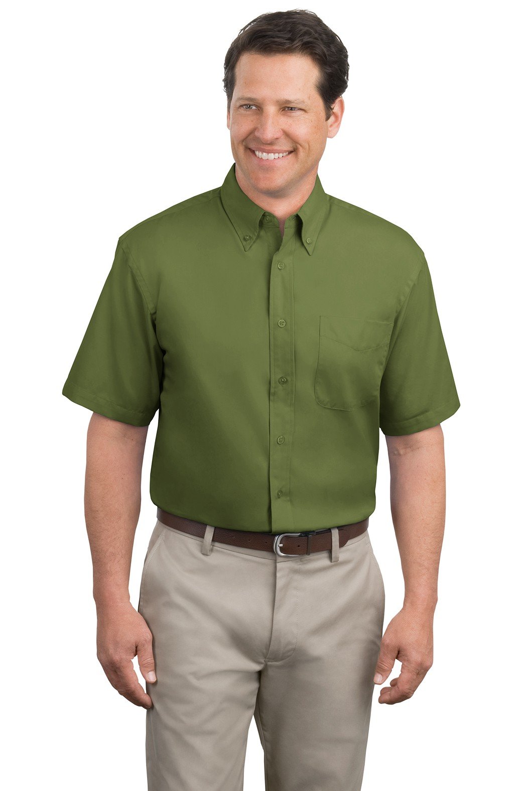 Port Authority Men's Tall Short Sleeve Easy Care Polo Shirt - Moisture Wicking & Wrinkle Resistant for Work & Outdoor Activities