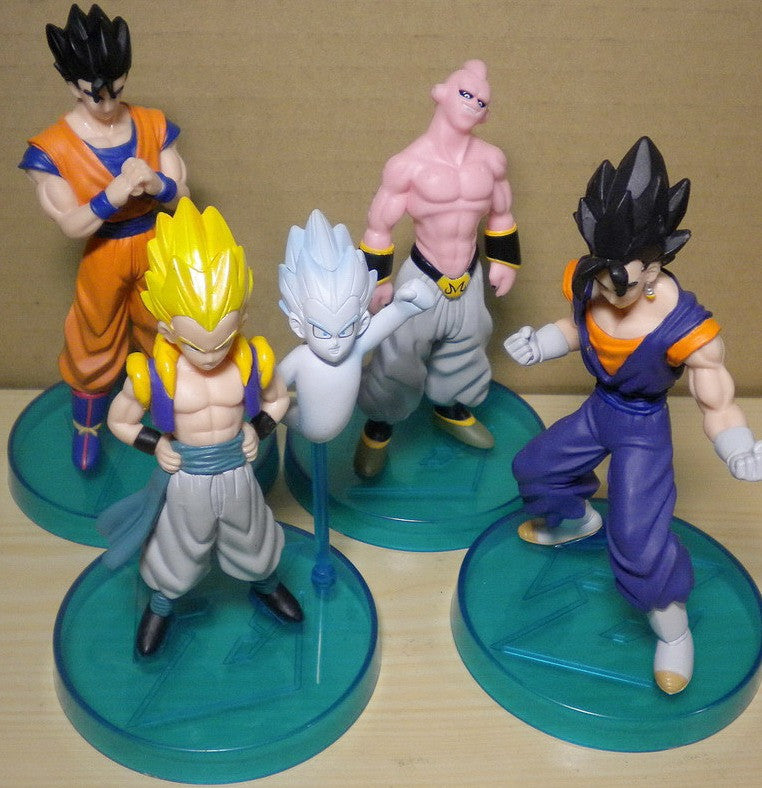 Bandai Dragon Ball Z DBZ Real Works Majin Buu Edition 4-Piece Trading Figure Set - Anime Collectible for Display & Gifts | Perfect for Fans, Home Decor, and Gaming Rooms