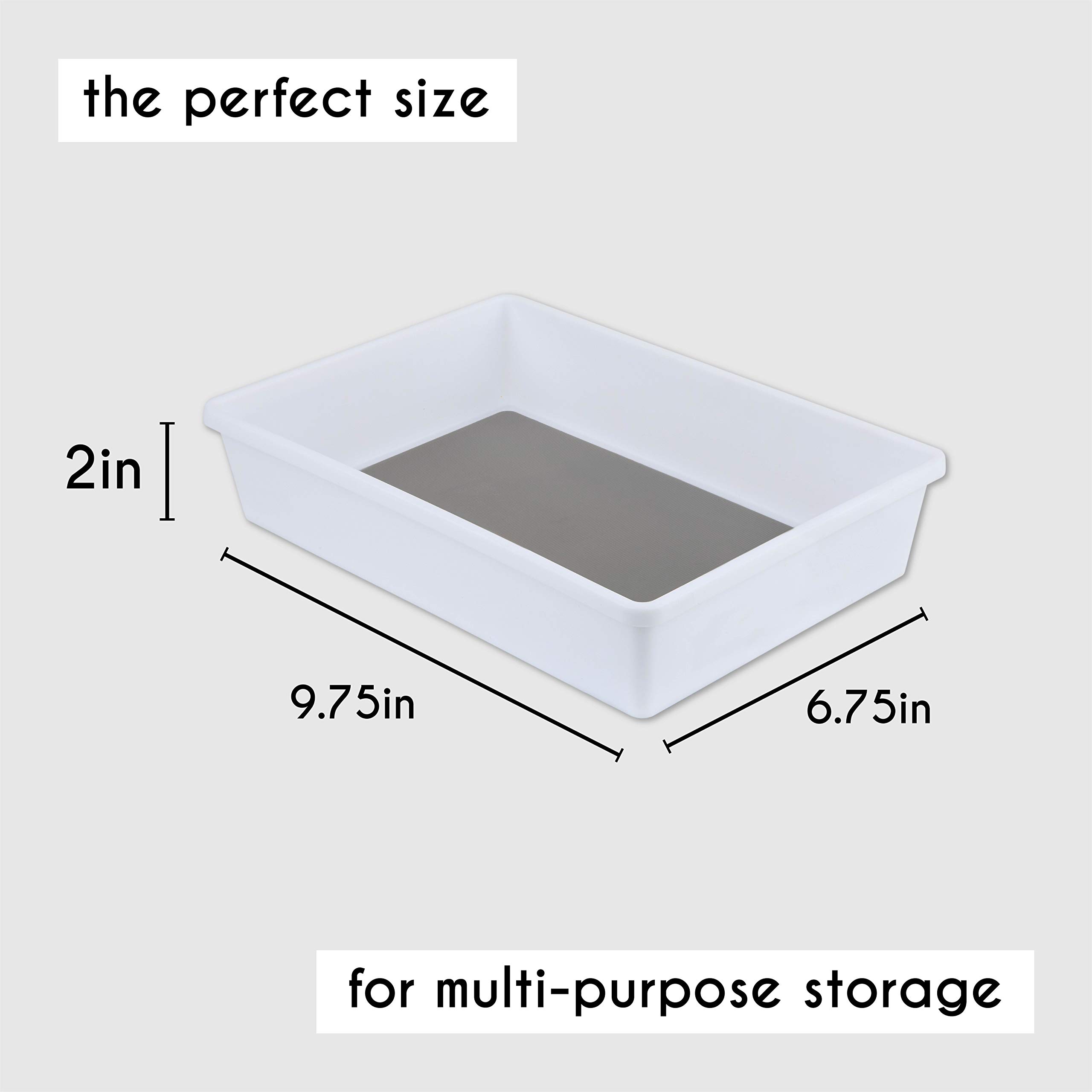 6-Piece Drawer Organizer Set for Kitchen, Office, Desk & Junk Drawers - Expandable Storage Trays for Utensils, Stationery & Small Items | Perfect for Home, Office & Dorm Organization